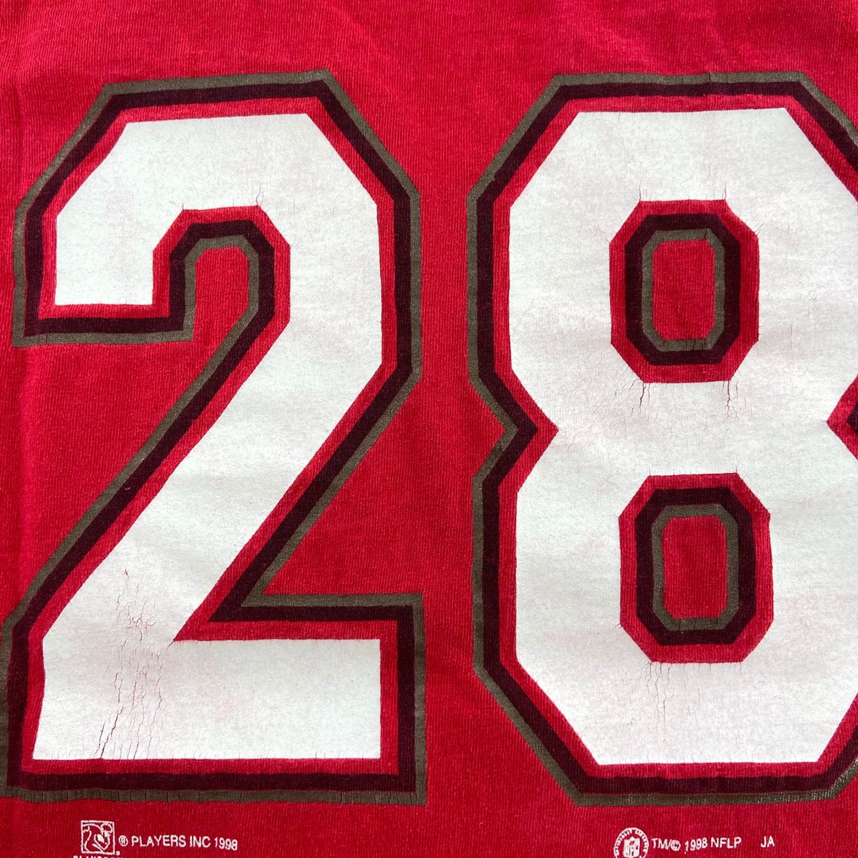 Vintage Vintage Tampa Bay Buccaneers T-Shirt Adult Large Red NFL 90s Warrick Dunn Logo Men Size US L / EU 52-54 / 3 - 6 Thumbnail