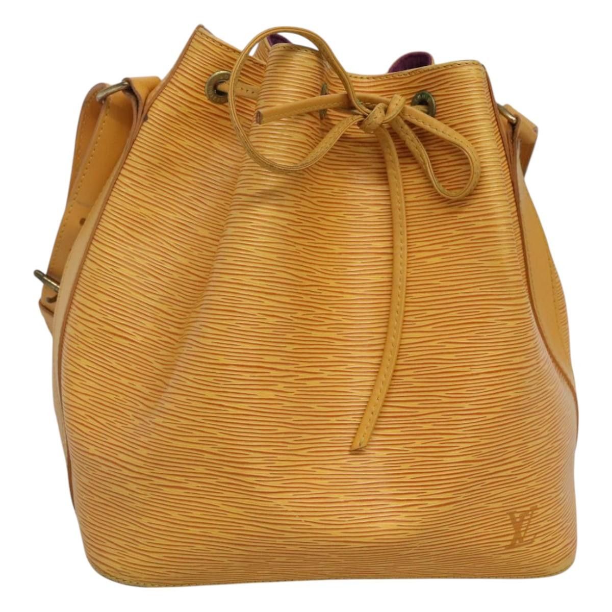 Louis Vuitton Epi Petit Noe Shoulder Bag Yellow M44109 Lv Auth 117989, Women's