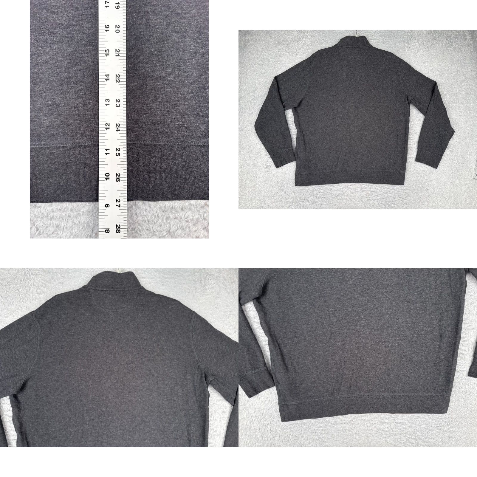 Ralph Lauren Polo Ralph Lauren Sweater Adult Large Gray 1/4 Zip Mock Neck Cotton Blend Pullover Size US L / EU 52-54 / 3 - 9 Thumbnail