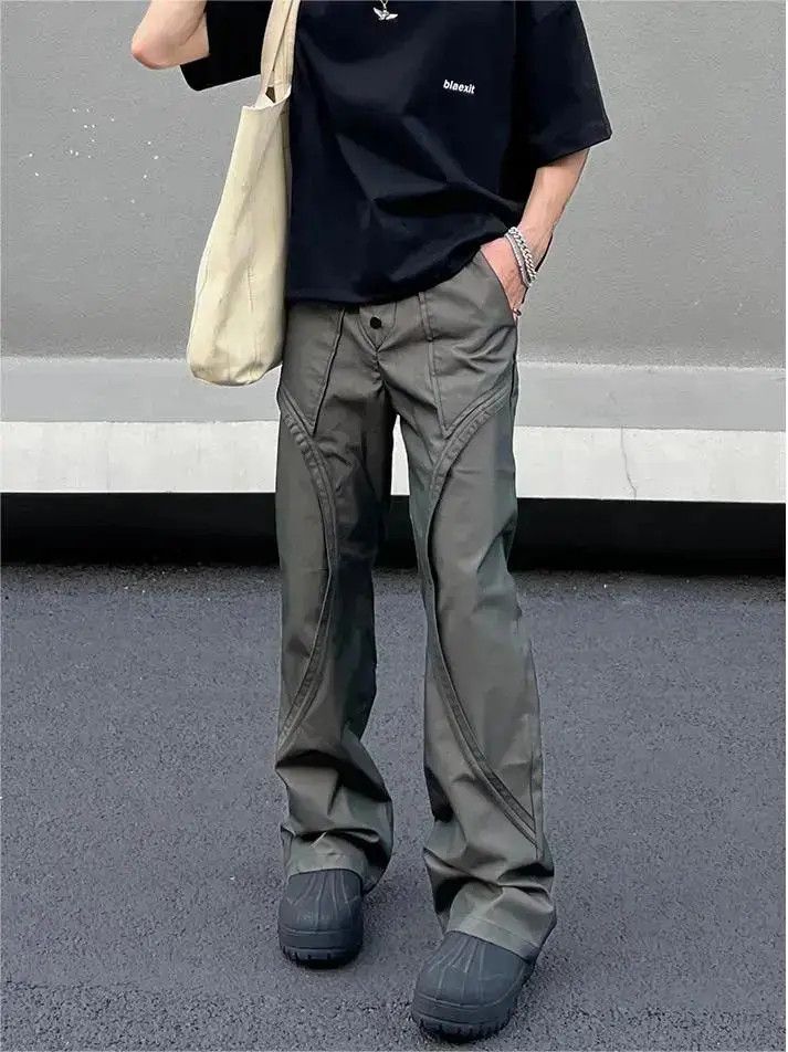 Japanese Brand × Vintage Straight leg micro flared casual pants Size US 30 / EU 46 - 1 Thumbnail