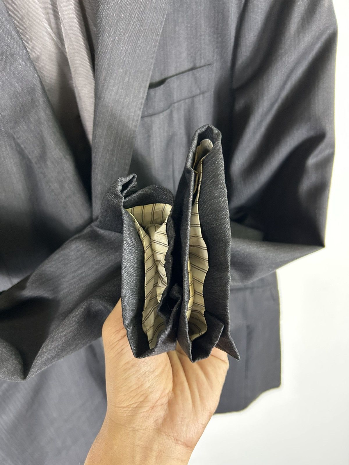Designer × Japanese Brand 🔥Inteante Fintes Single Breast Coat Size 40S - 6 Thumbnail