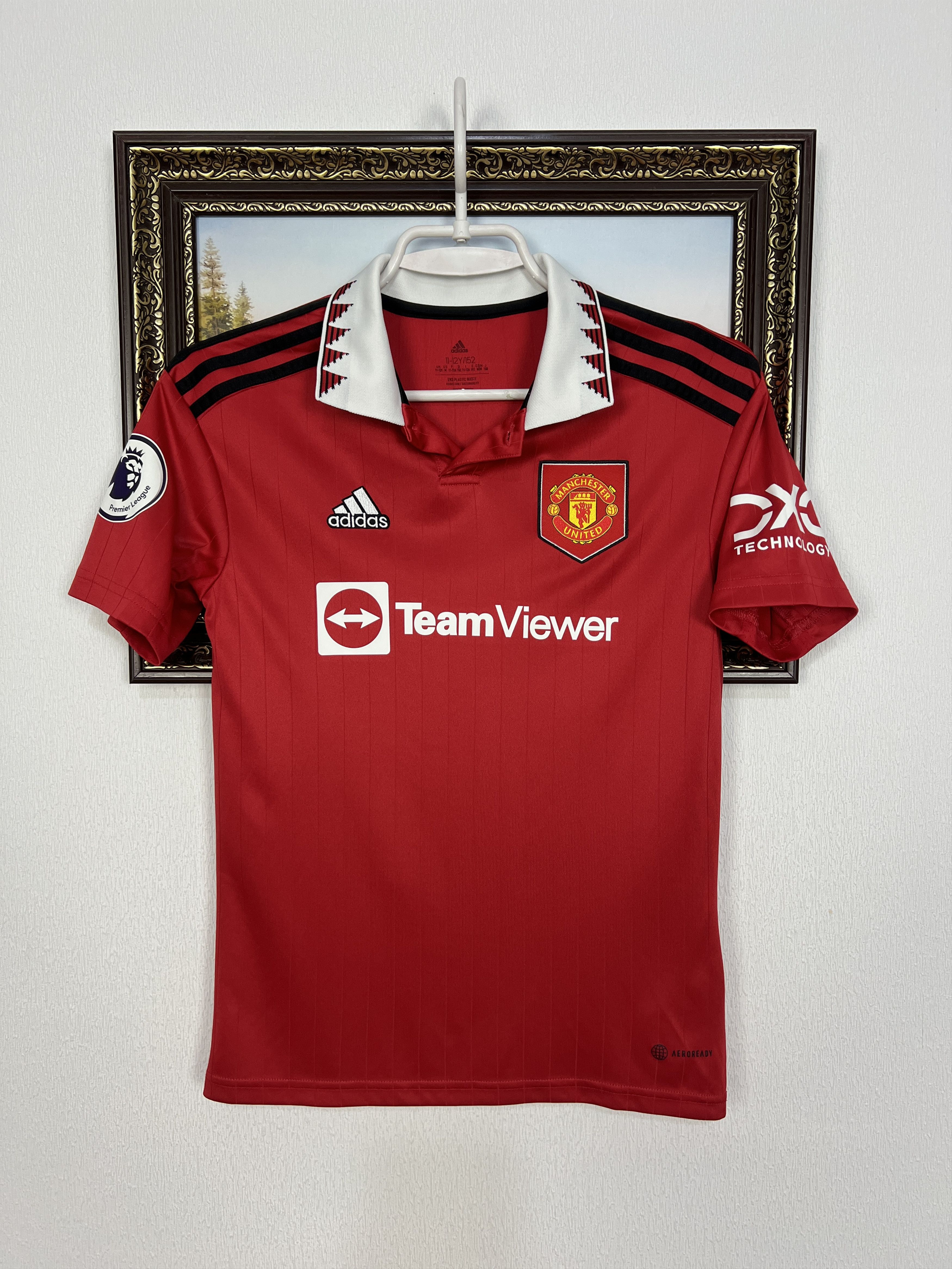 Adidas Manchester United football shirt Soccer #10 Rashford Boys Size US XXS / EU 40 - 3 Thumbnail