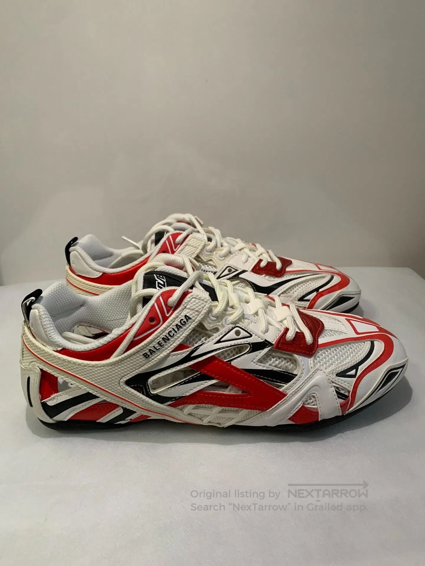 Balenciaga Balenciaga Drive Red White Racing Shoes. Size US 7 / EU 40 - 3 Thumbnail