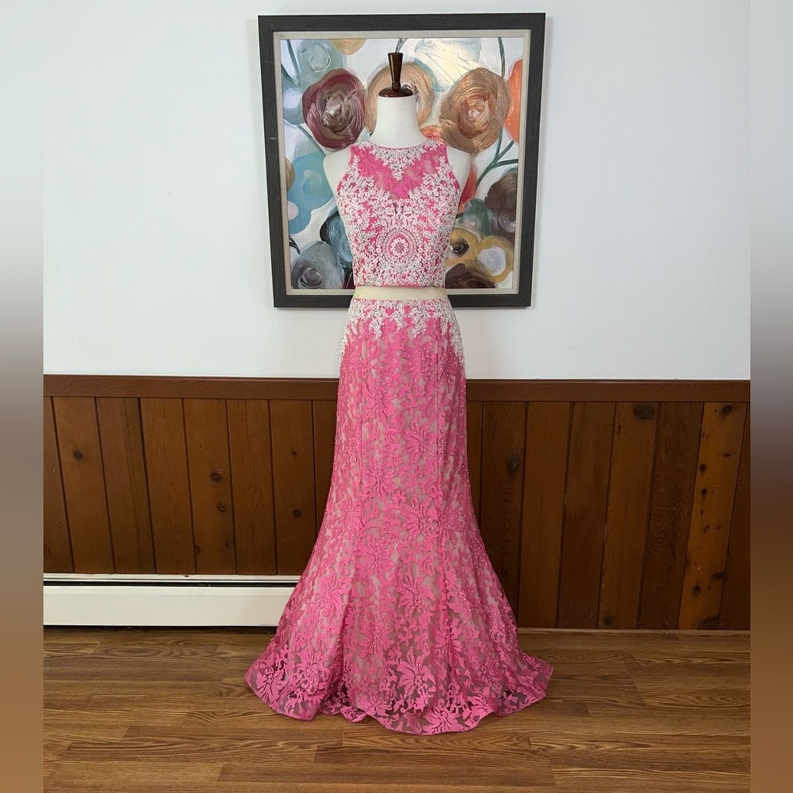 Other Gorgeous Jolene Mock 2 Piece Pageant/Prom Gown! Size XL / US 12-14 / IT 48-50 - 2 Thumbnail