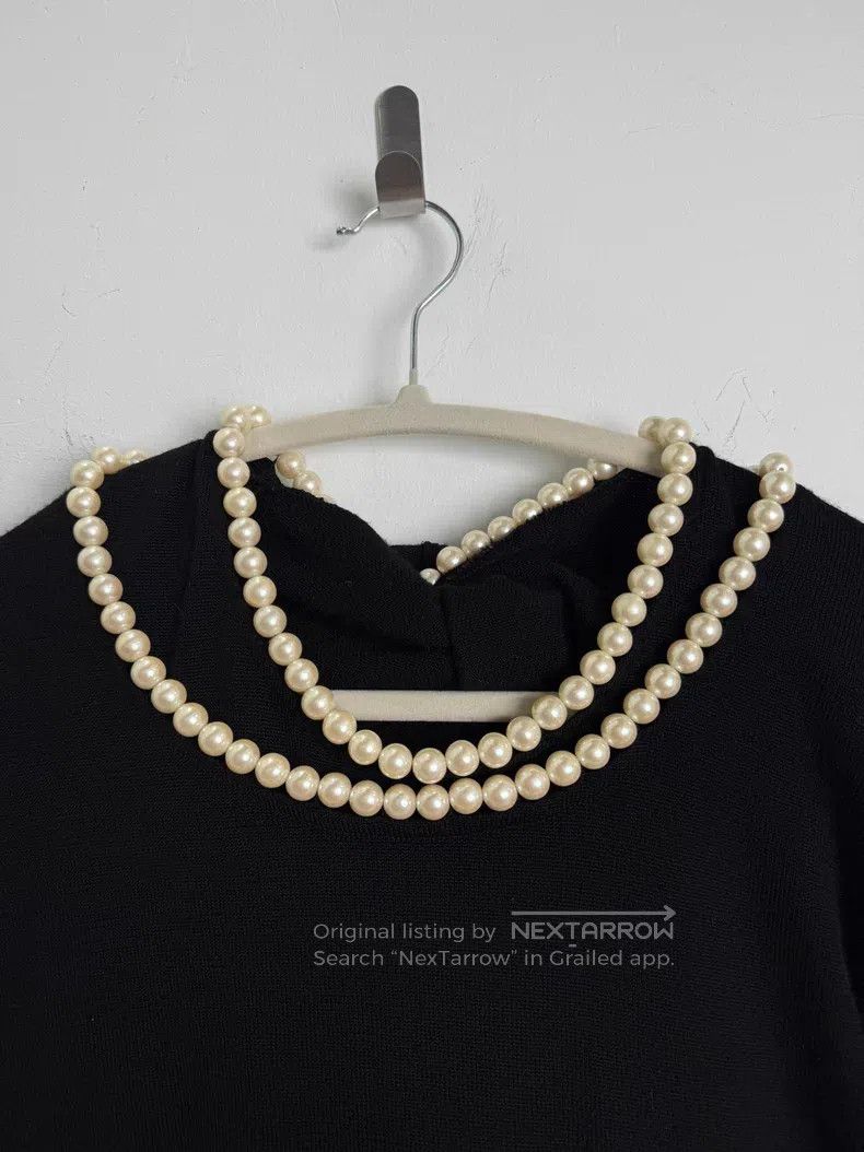 Junya Watanabe Junya Watanabe Double-layer knitted wool pearl sweater Size US M / EU 48-50 / 2 - 2 Thumbnail