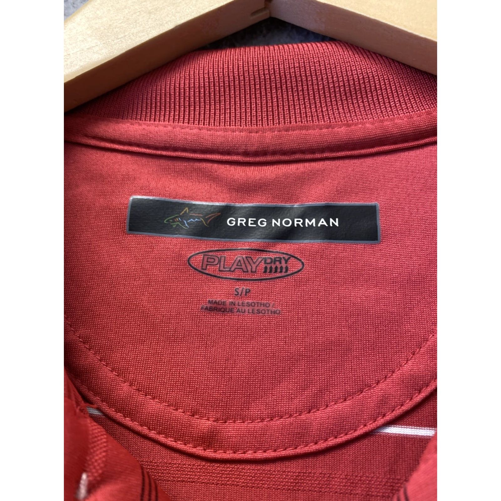 Vintage Greg Norman Men's S Performance Polo UPF Sun Protection Pink / 121-8 Size US S / EU 44-46 / 1 - 3 Thumbnail
