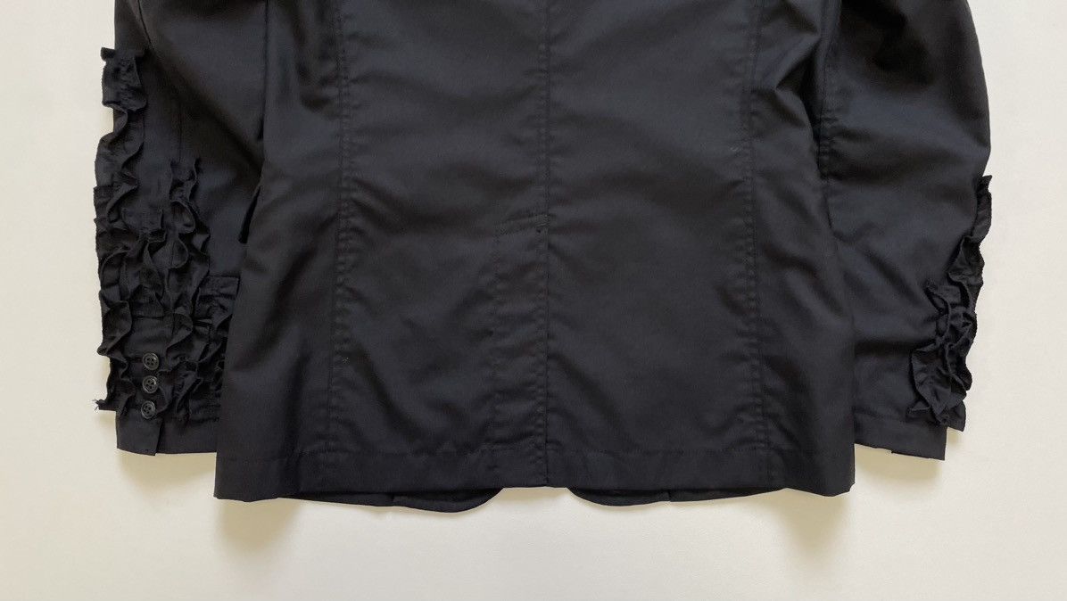 Comme des Garcons S/S 12 ‘Frilled Sleeve’ Black Wool Blazer Size 38R - 16 Thumbnail
