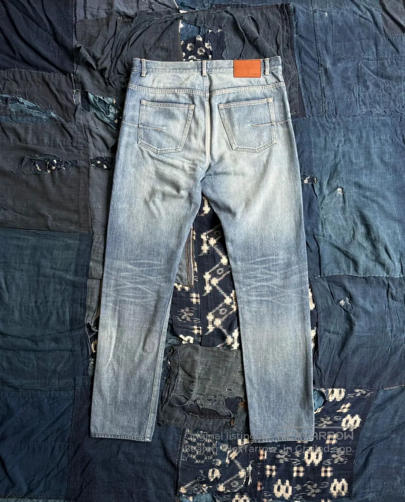 Dior DIOR Washed Distressed Straight. Size US 31 - 2 Thumbnail
