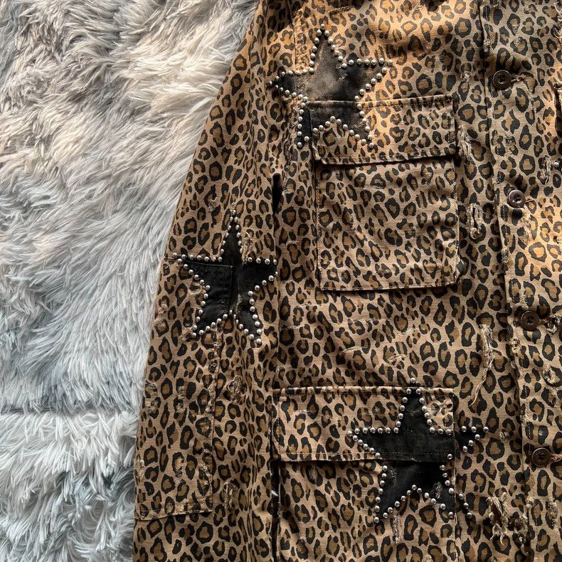 Amiri Amiri 17ss leopard willow nail four-pocket star shirt 2501- Size US M / EU 48-50 / 2 - 4 Thumbnail