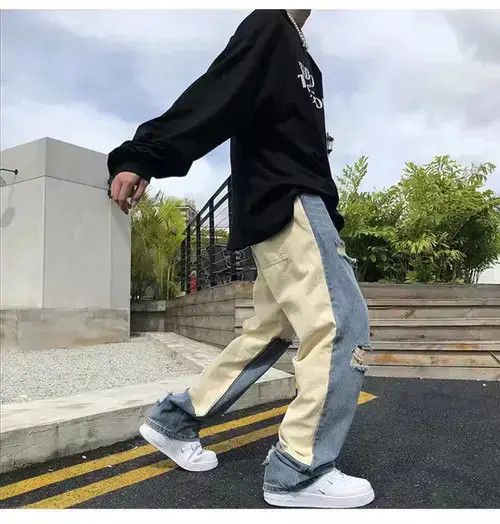 Patch Work Embroidered Mens Jeans