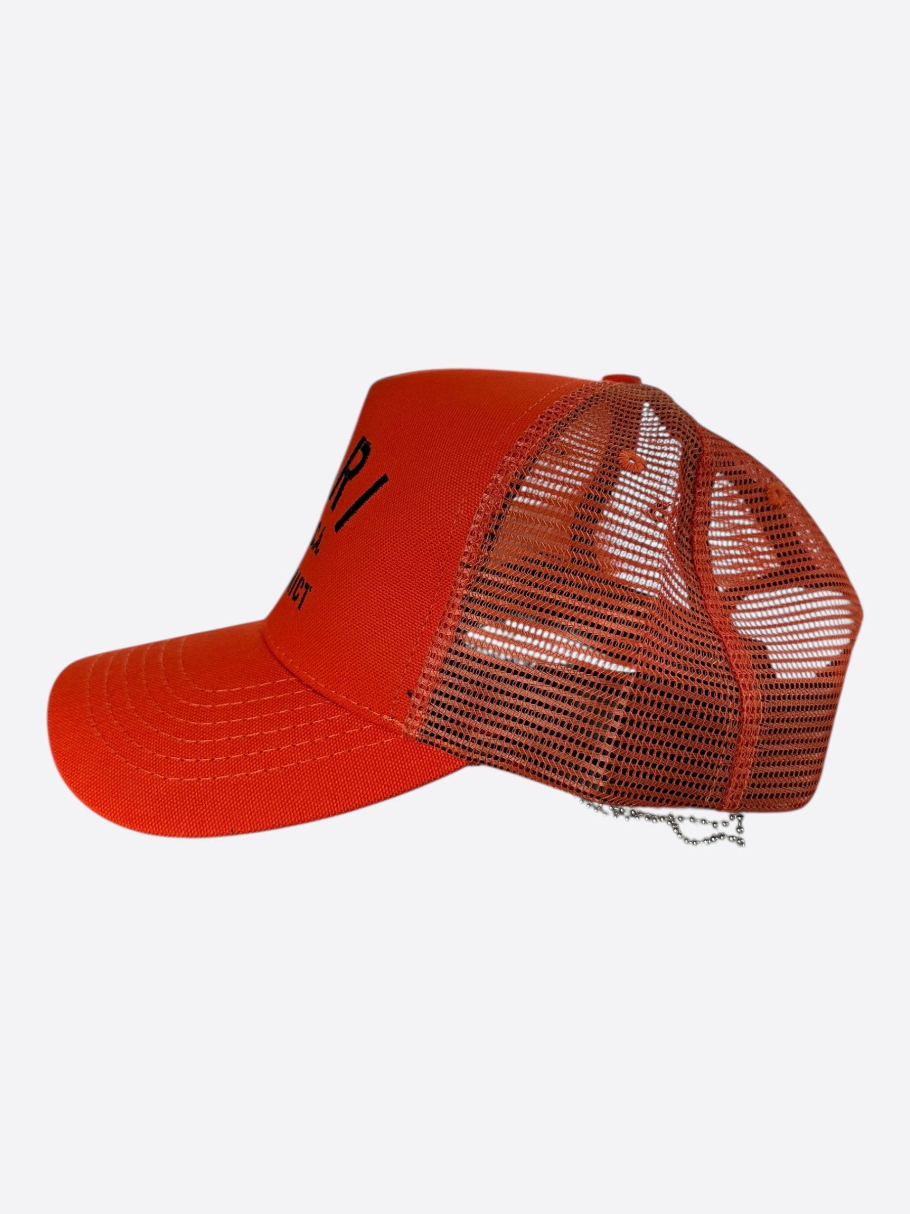 Amiri Amiri Orange & Black Arts District Trucker Hat Size ONE SIZE - 4 Thumbnail