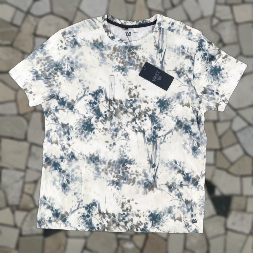 Vintage VRST Shirt Teal Men's L VRST Essential Tee Botanic Mineral Tie-Dye Crew Neck Regular Fit Cotton Blend Short Sleeve T-Shirt 90s? Size US L / EU 52-54 / 3 - 1 Thumbnail