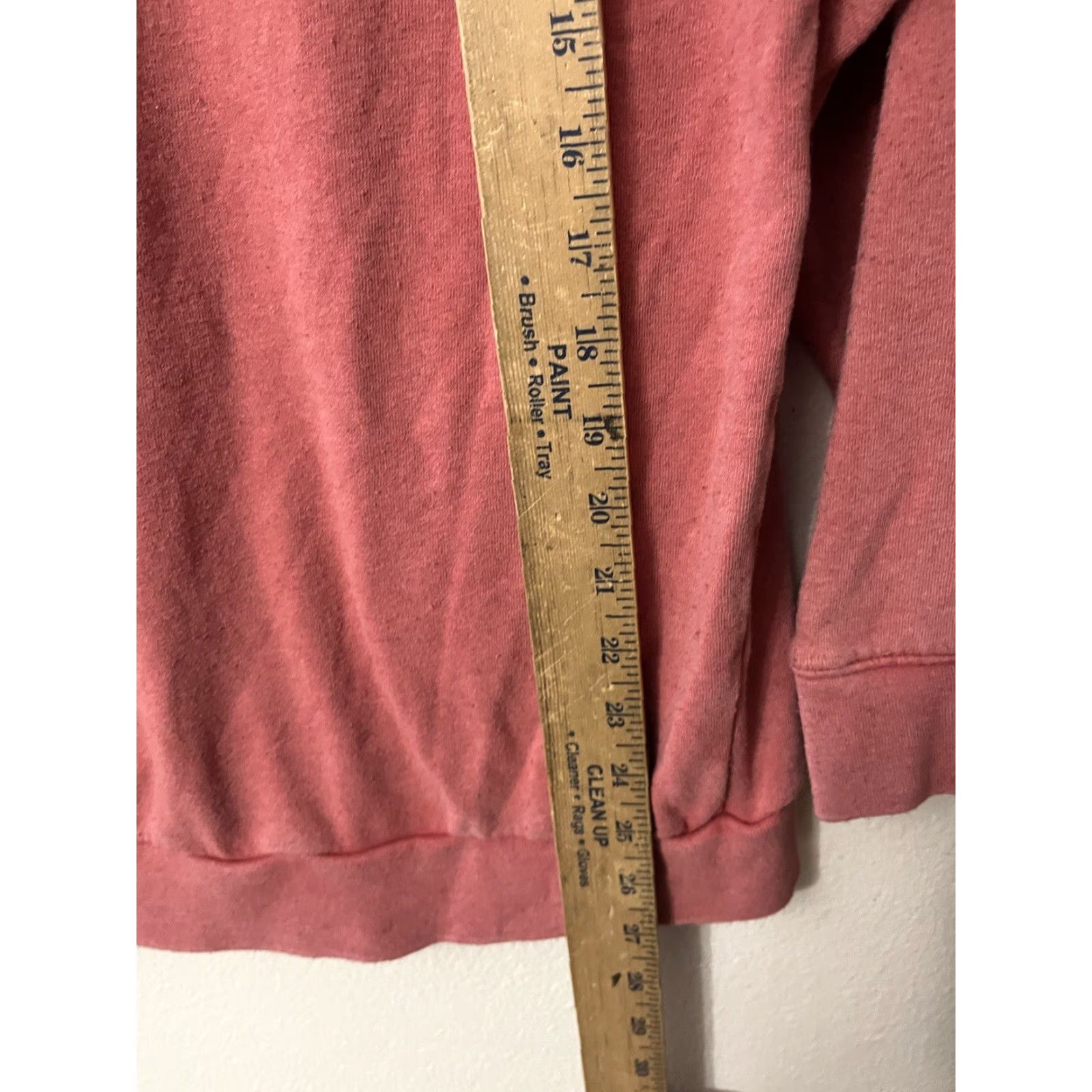 Vintage American Eagle Hoodie Women XS Pink Solid Pullover Activewear Womens Size XS / US 0-2 / IT 36-38 - 4 Thumbnail