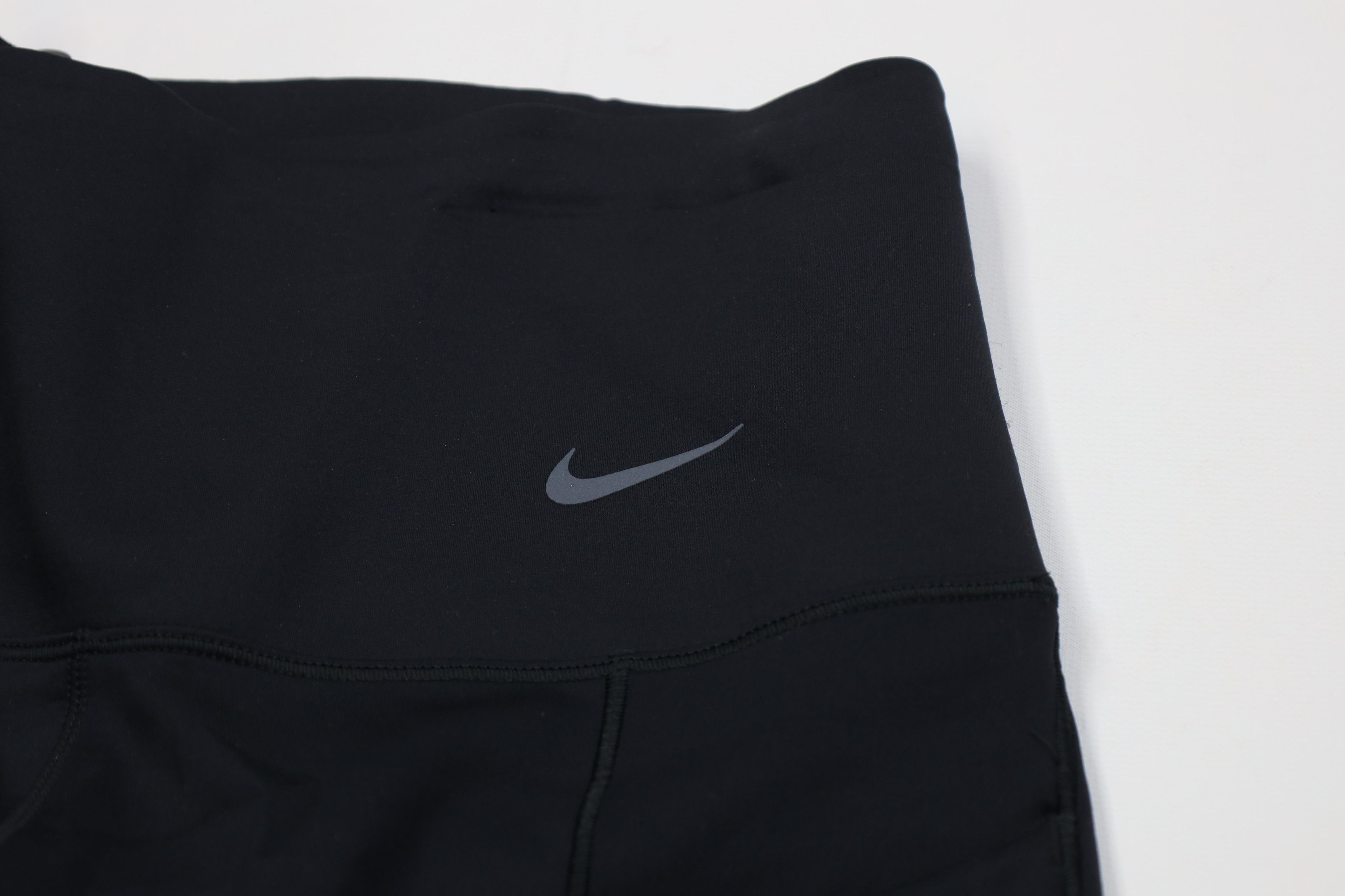 Nike Nike Go Dri-Fit High Waisted Gym Training Leggings Black Size 23" - 7 Thumbnail