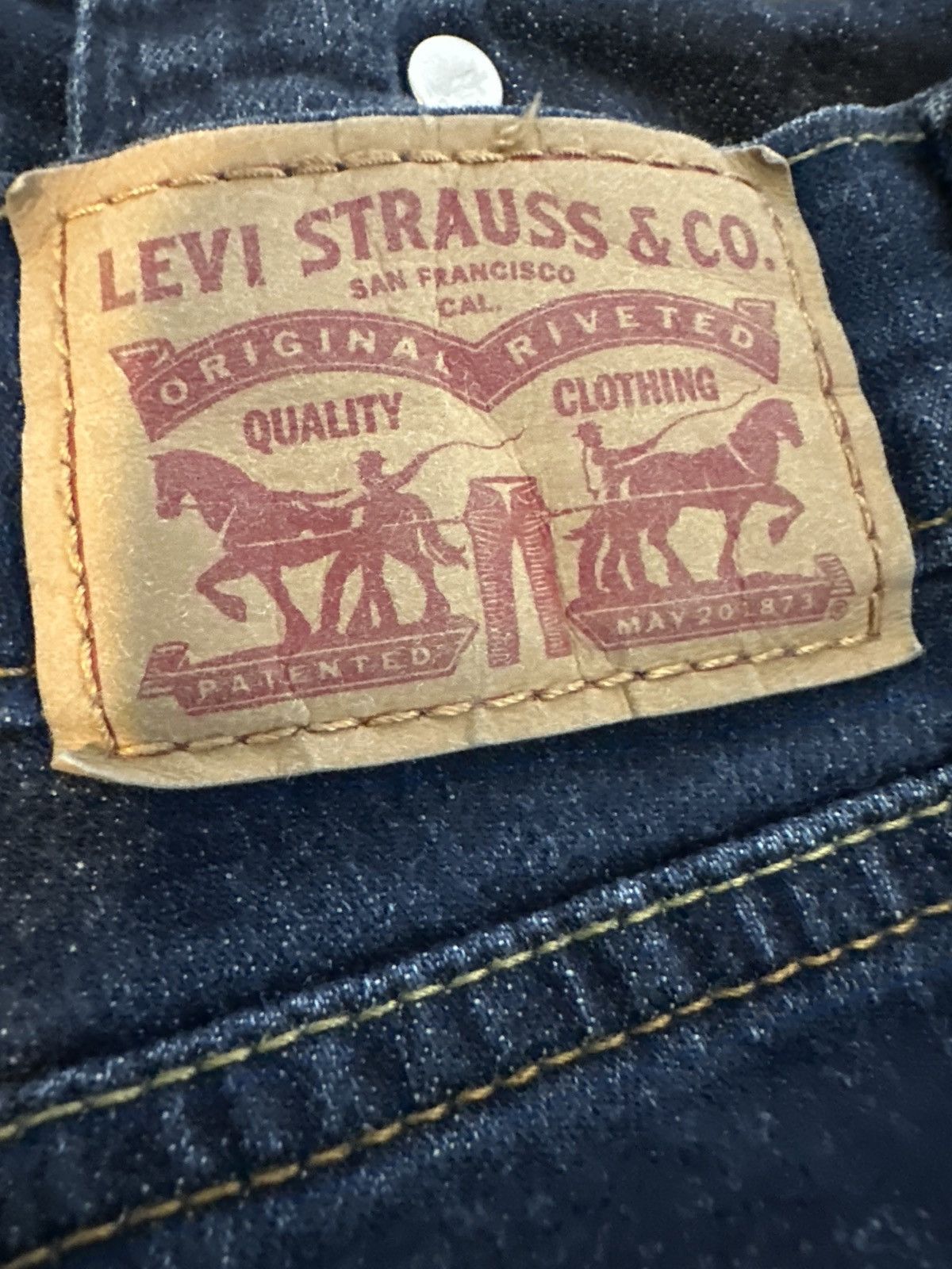 Levi's Levi Jeans Straight Fit Straight Leg Sleek Blue Size 32" / US 10 / IT 46 - 9 Thumbnail