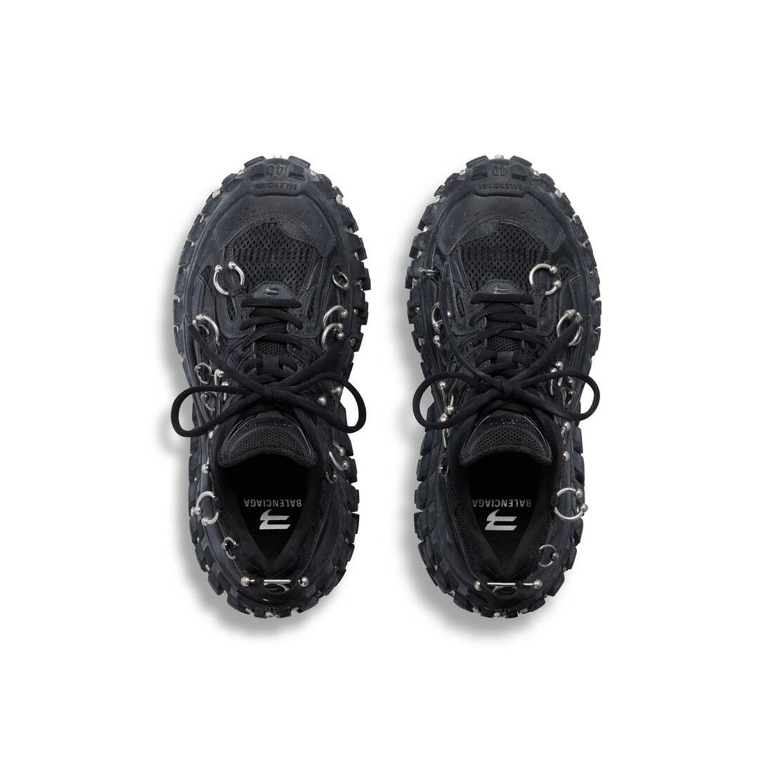 Balenciaga o1w1db10625 Bouncer Screw Sneakers With Piercings in Black Size US 9 / IT 39 - 6 Thumbnail