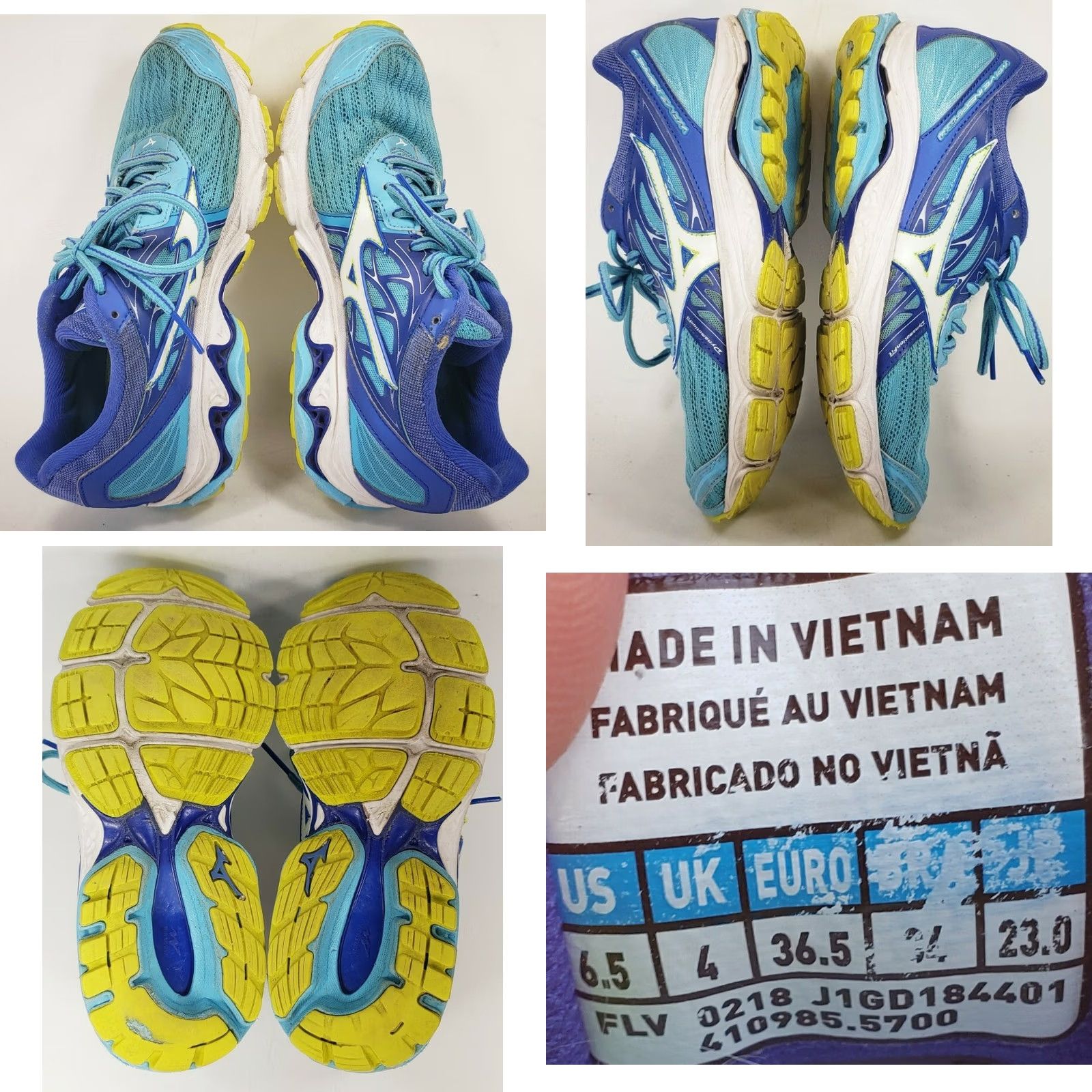 Mizuno Mizuno Wave Inspire 14 Blue Women's Size 6.5 Wave Technology Soles Size US 7 / IT 37 - 8 Thumbnail