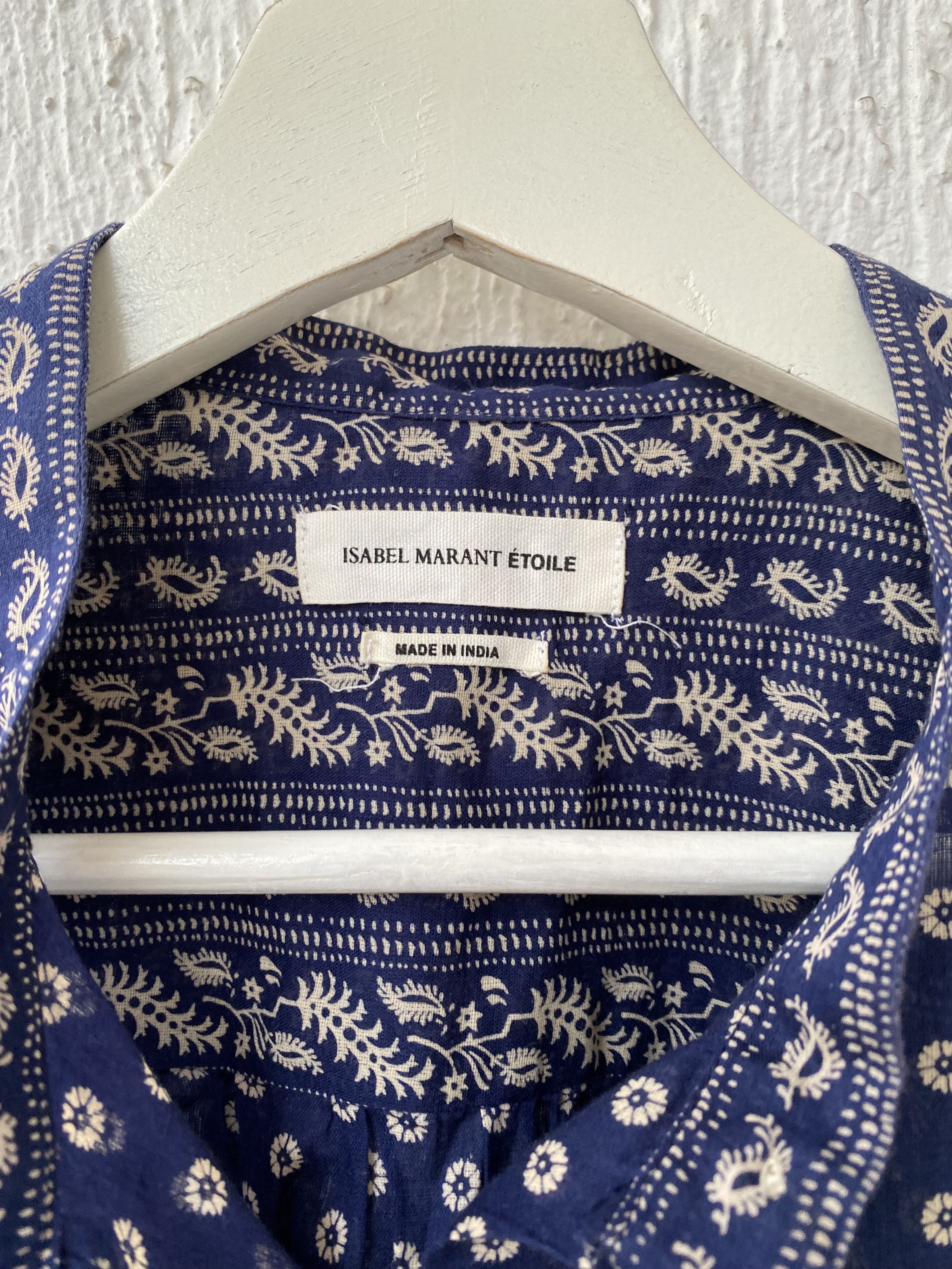 Isabel Marant patterned half button shirt Size US M / EU 48-50 / 2 - 4 Thumbnail