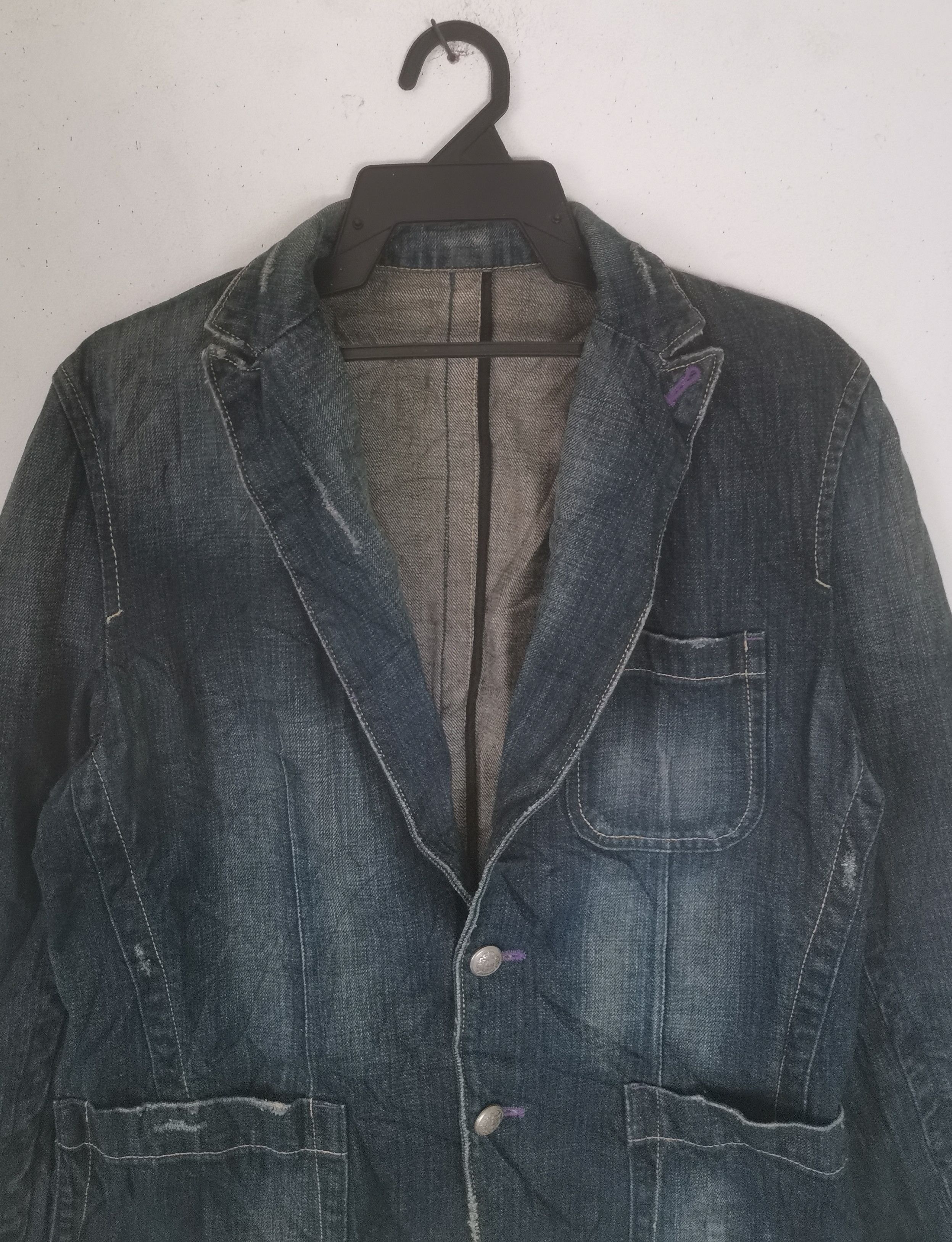 Takeo Kikuchi Rare Takeo Kikuchi denim jacket nice design Size M / US 6-8 / IT 42-44 - 2 Thumbnail