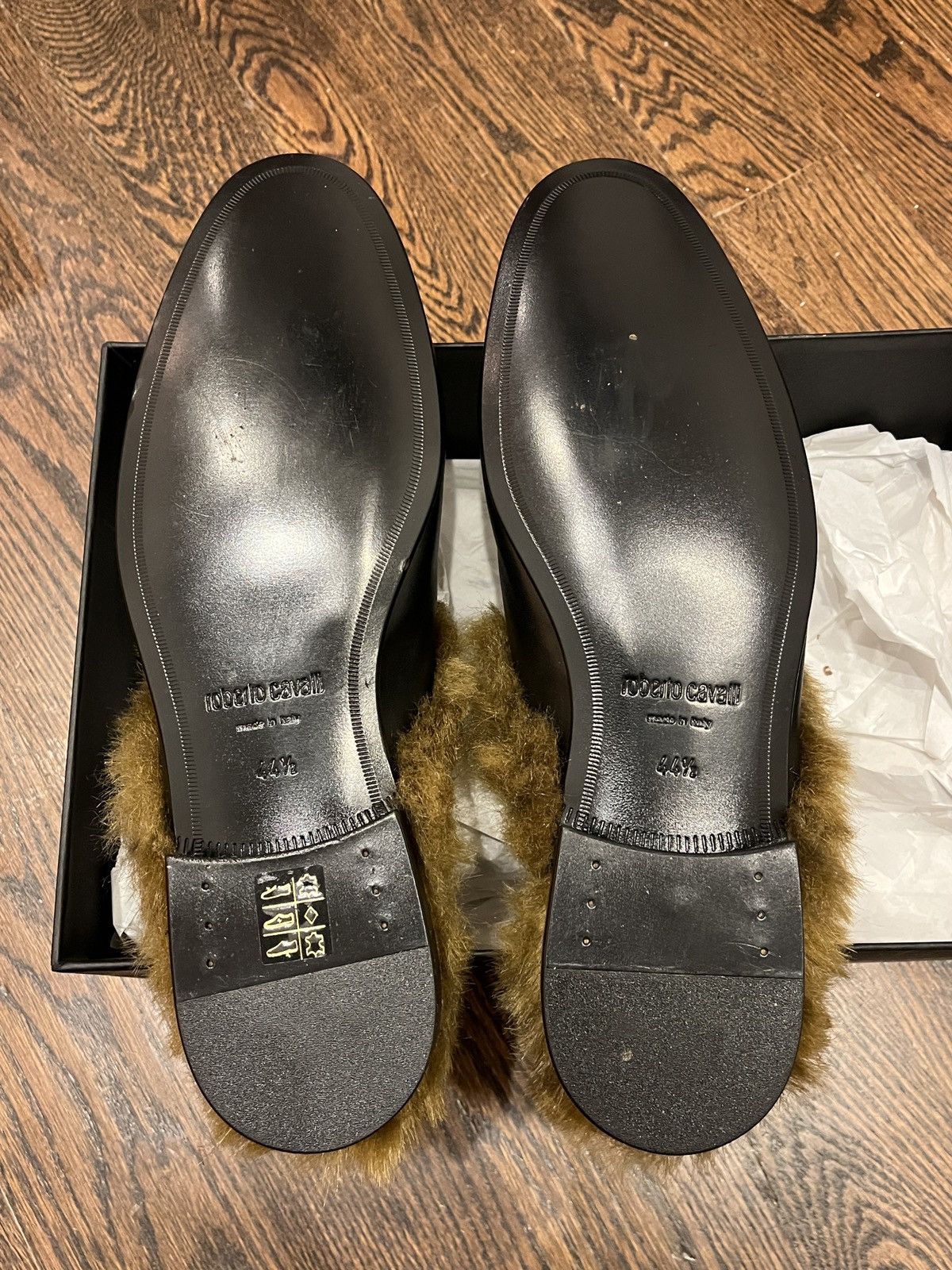 Roberto Cavalli Roberto Cavalli Faux Fur Mule Slippers (unisex) Size US 11.5 / EU 44-45 - 14 Thumbnail