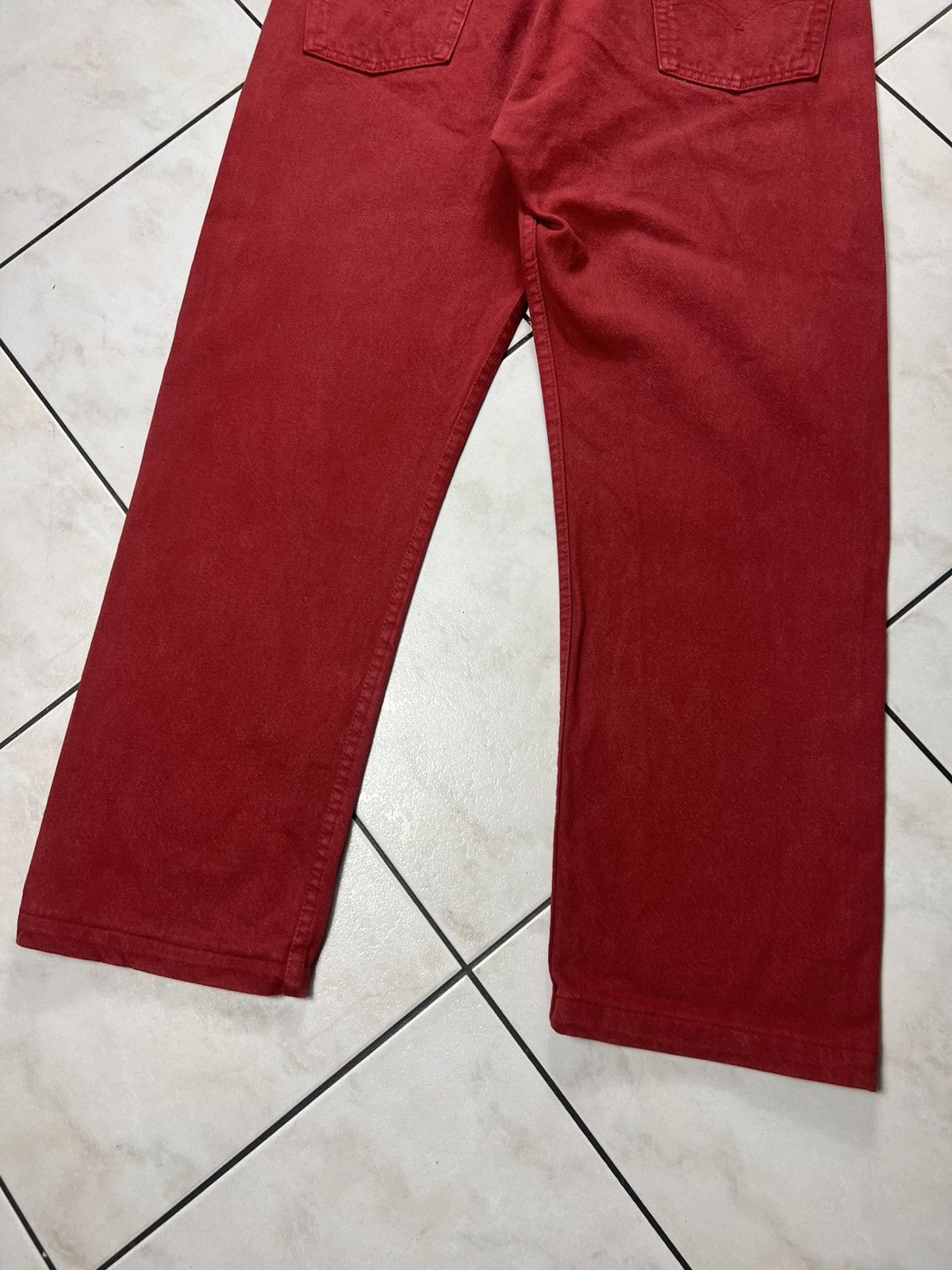 Levi's Vintage 90s Levi’s 501 red denim classic devil jeans pants Size US 38 / EU 54 - 12 Thumbnail