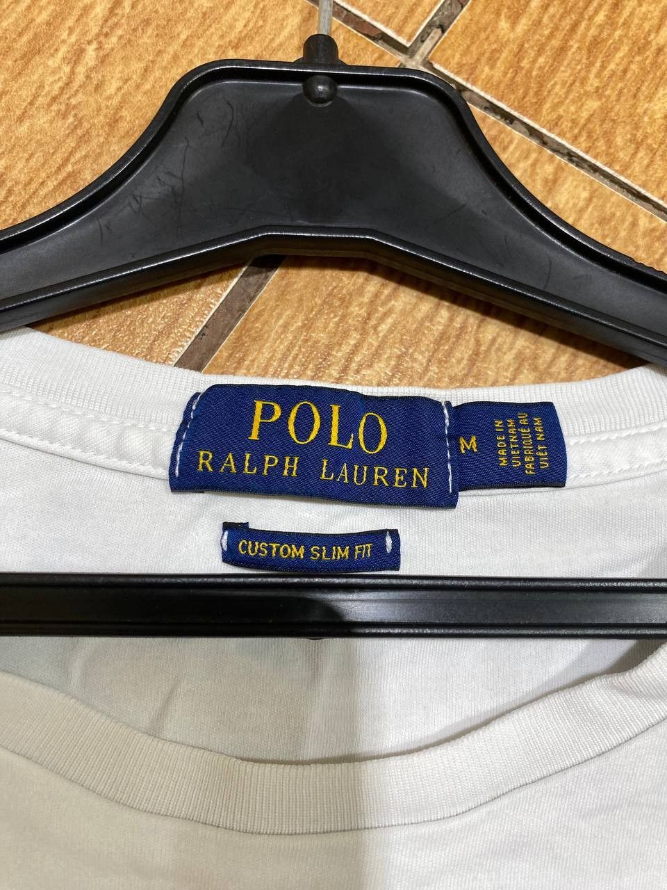 Polo Ralph Lauren Polo Ralph Lauren Custom Slim Fit White T-Shirt Size M Size US M / EU 48-50 / 2 - 2 Thumbnail
