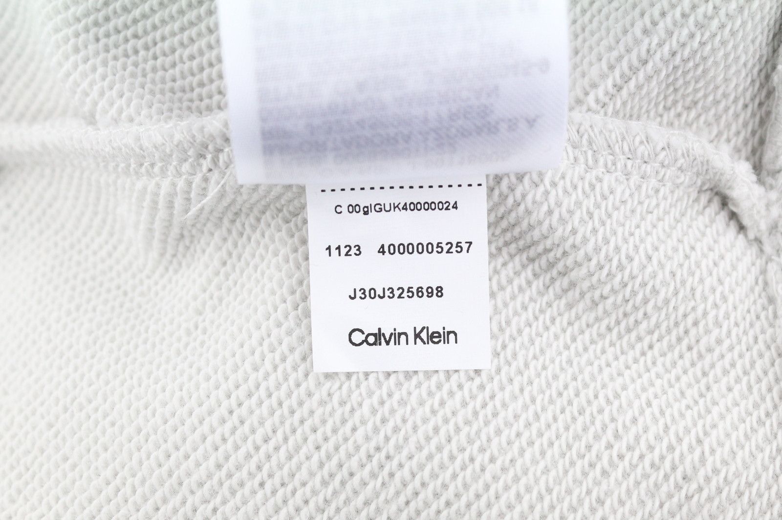 Calvin Klein XL Lunar Rock Grey Back Logo Pullover Hoodie 87445 Size US XL / EU 56 / 4 - 10 Thumbnail