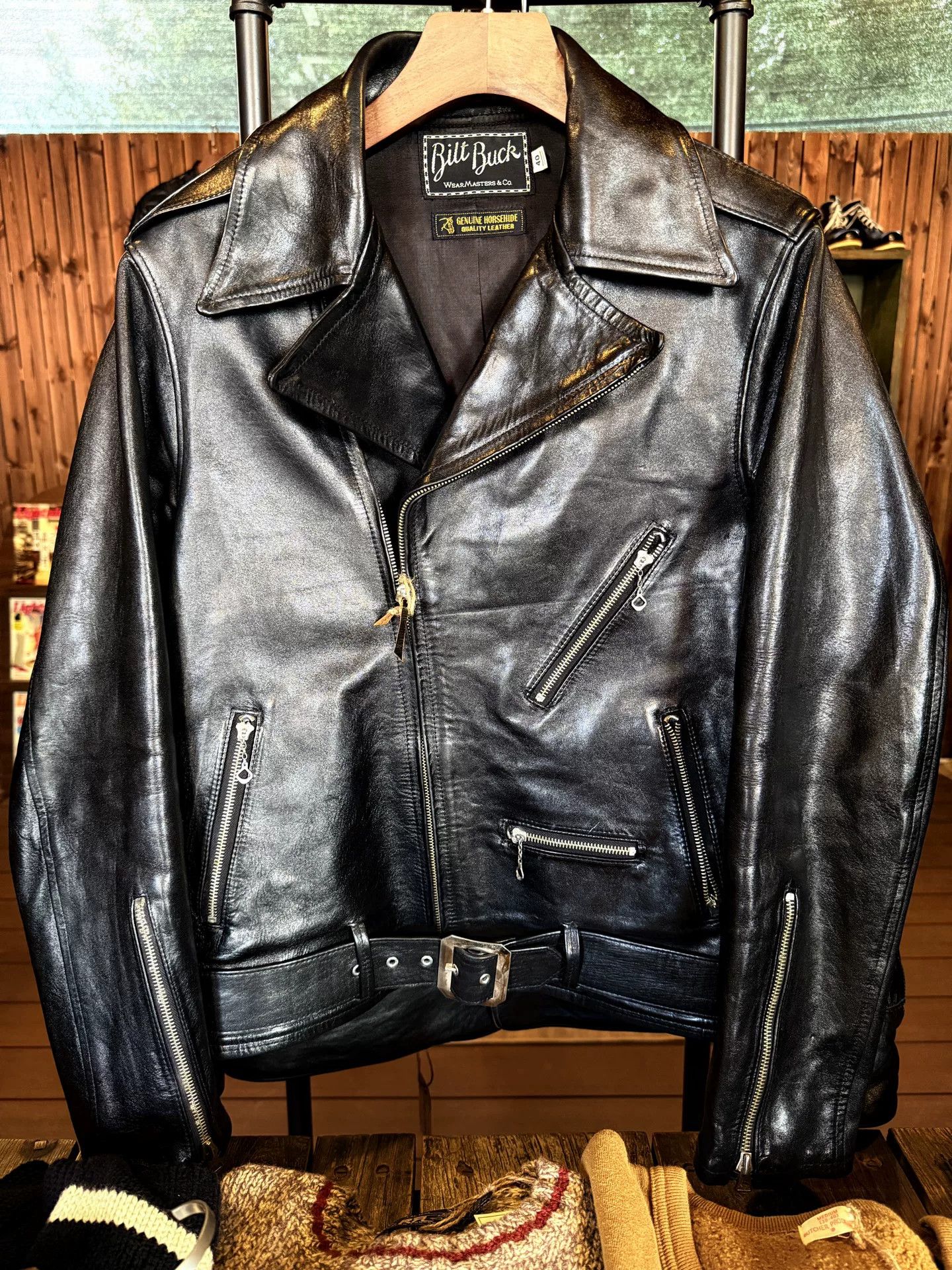 Other Bill Buck Leather Moto Jacket Size US XXS / EU 40 - 1 Thumbnail