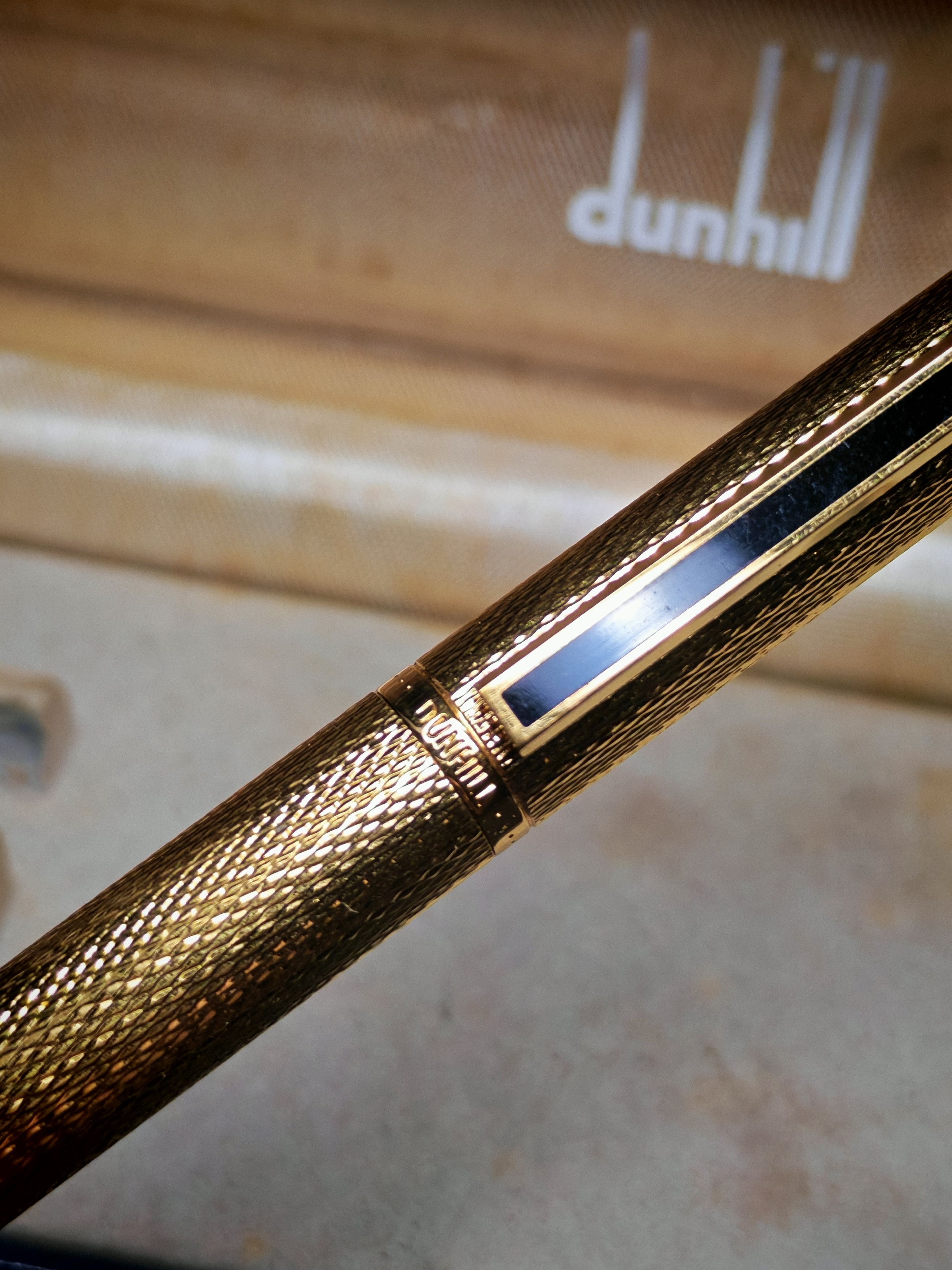 Alfred Dunhill Dunhill Gemline Fountain Pen Gold Plated Barley 14K Size ONE SIZE - 2 Thumbnail