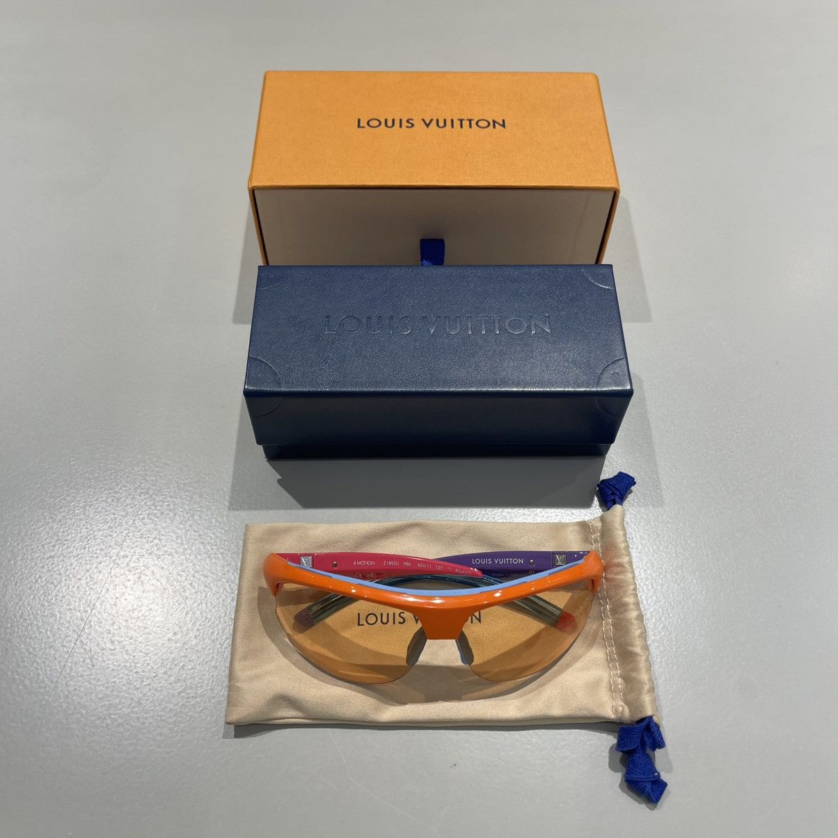 Louis Vuitton Louis Vuitton 4Motion Orange Sunglasses Size ONE SIZE - 11 Thumbnail
