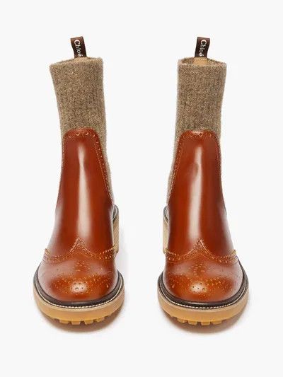 Chloe o1y0825 Ankle Boots in Brown Size US 5 / IT 35 - 4 Thumbnail
