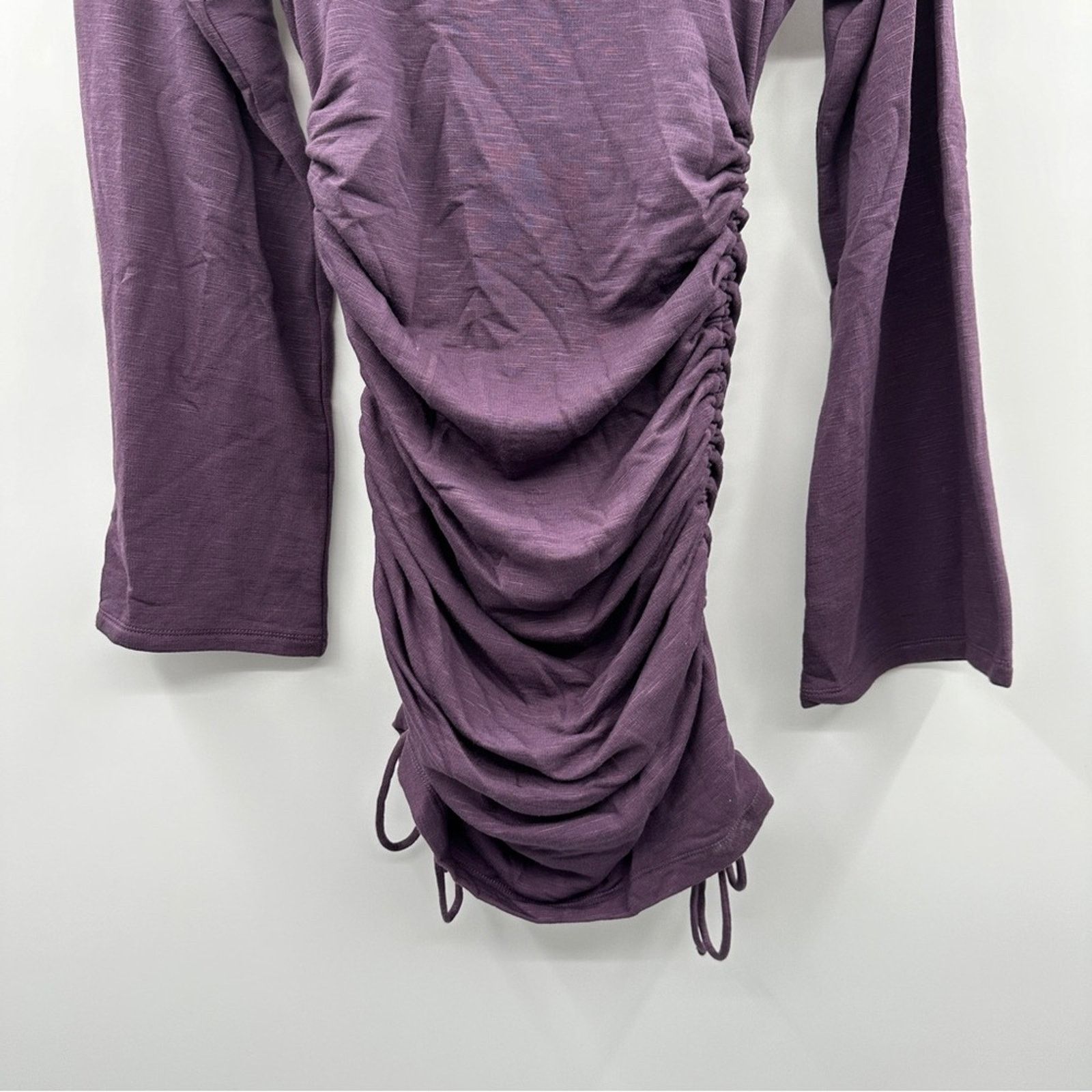 Anthropologie Anthropologie Daily Practice Purple Ruched Mini Dress Sz XS Size XS / US 0-2 / IT 36-38 - 5 Thumbnail
