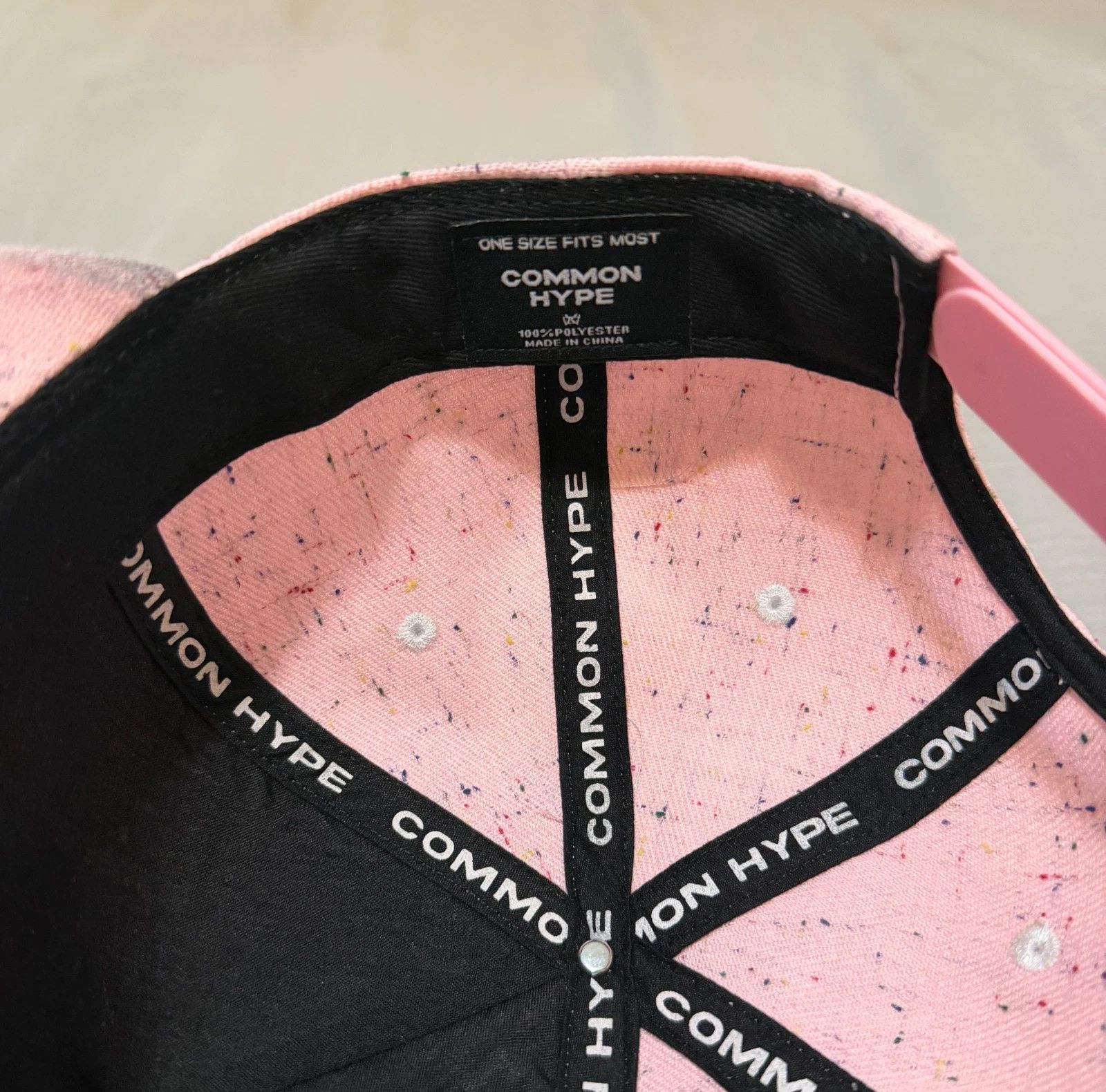 Other 1/1 SAMPLE Common Hype Hat Pink Paint Splatter Snapback Size ONE SIZE - 6 Thumbnail