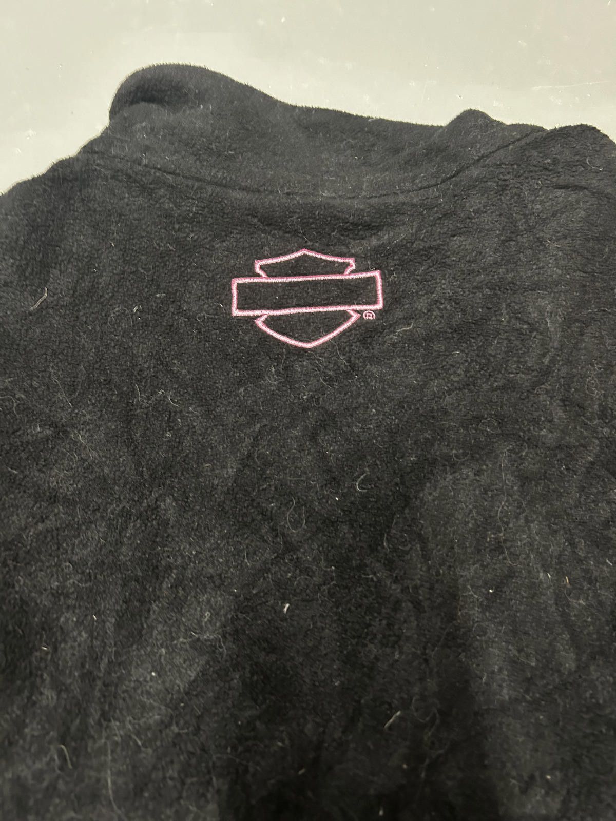 Harley Davidson Harley-Davidson Black and Pink Zip Jacket Size XL / US 12-14 / IT 48-50 - 4 Thumbnail