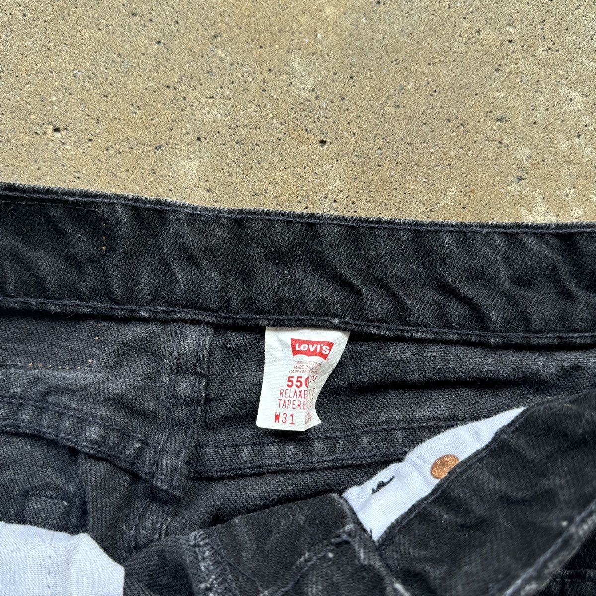 Levi's Vintage 90s Levi's 550 Black Jeans Made in USA Size US 31 - 5 Thumbnail
