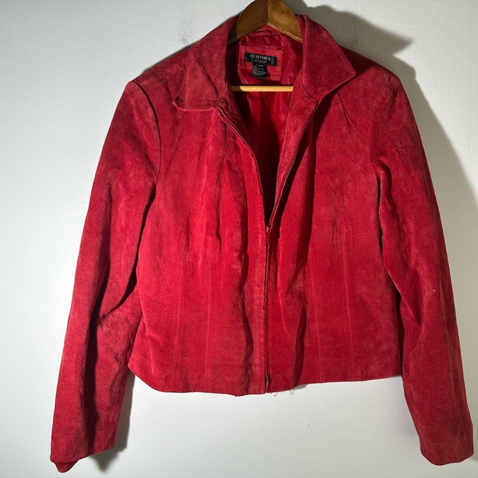 Vintage Vintage Revue Red Footloose Leather Jacket Size XL / US 12-14 / IT 48-50 - 2 Thumbnail