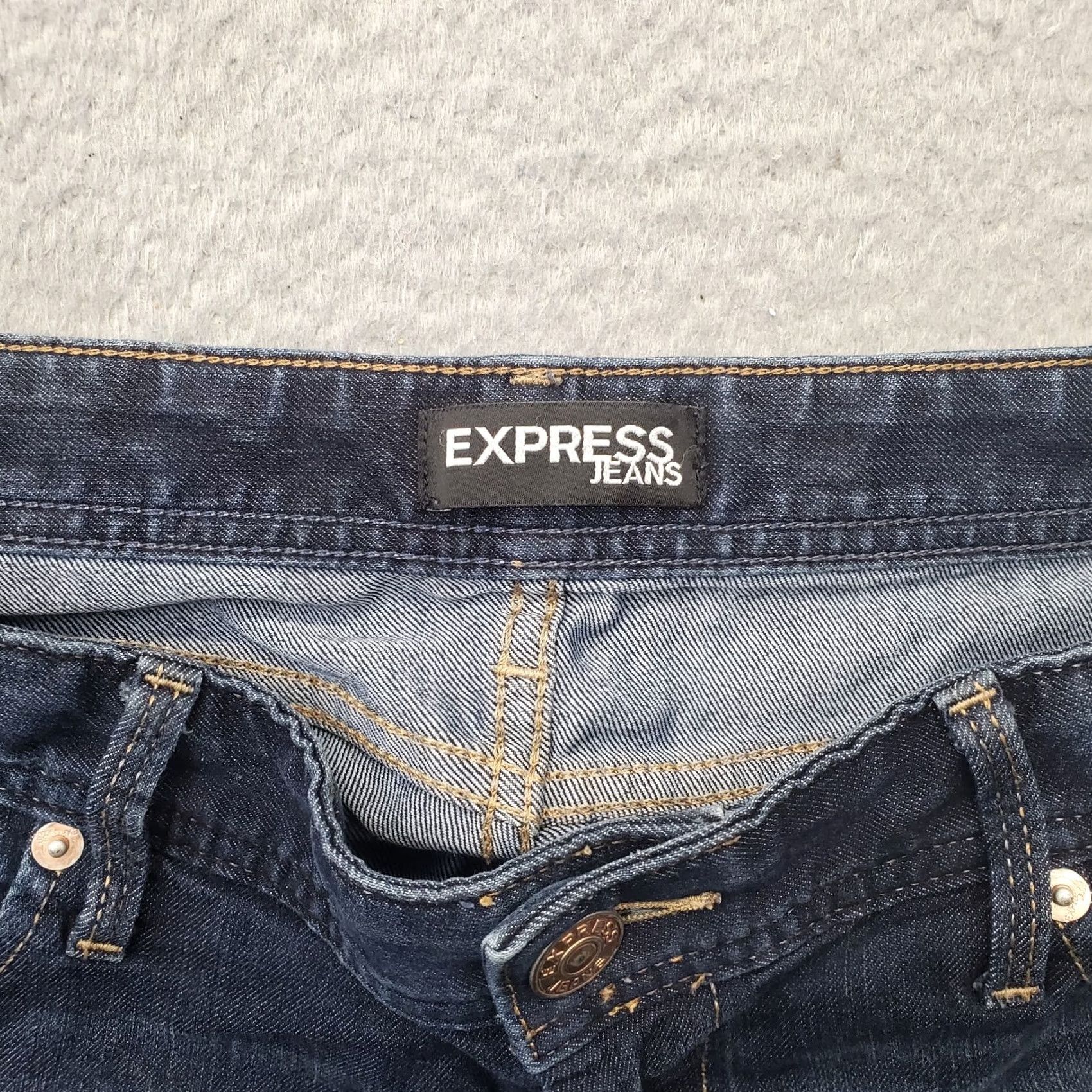 Express Express Jeans Womens 8 Blue Denim Regular Fit Low Rise Skinny Leg Medium Wash Jeans Size 30" / US 8 / IT 44 - 7 Thumbnail