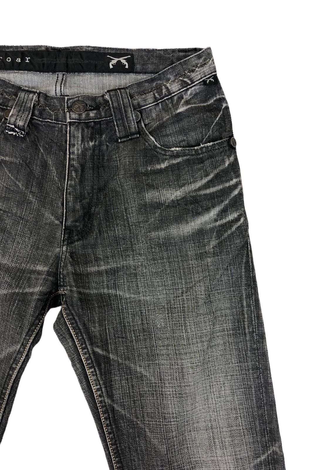 Japanese Brand Roar Guns Crosss Sword Black Denim Jeans Size US 30 / EU 46 - 6 Thumbnail
