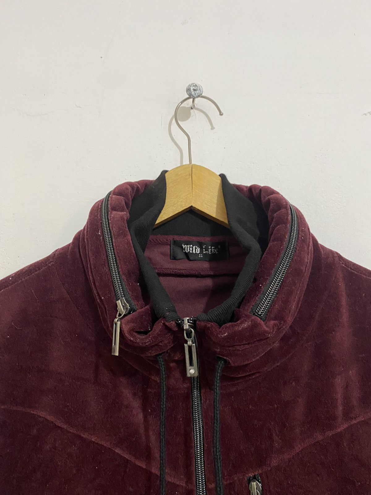 If Six Was Nine 💸BINDINGOFFER💸wildlife velvet maroon bono hoodie styled goa Size US L / EU 52-54 / 3 - 3 Thumbnail