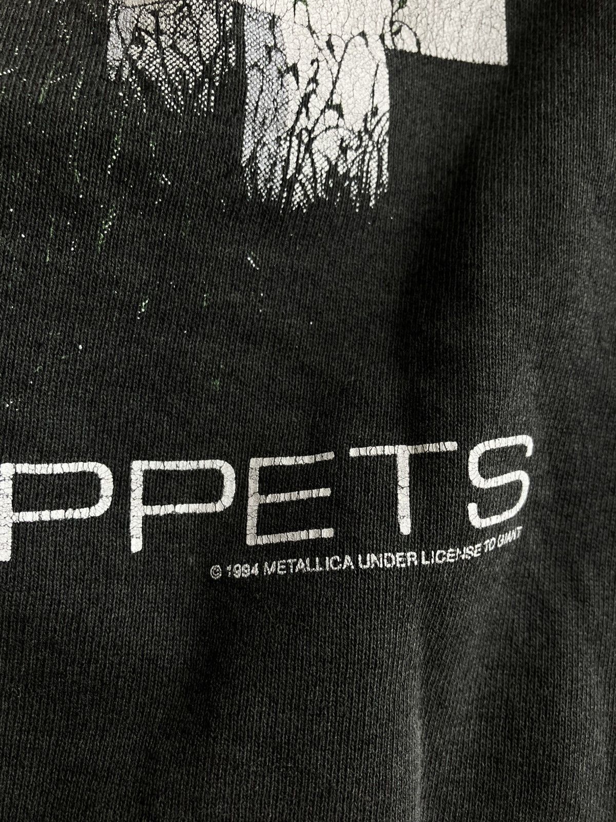 Distressed 90s metallica master of puppets hoodie