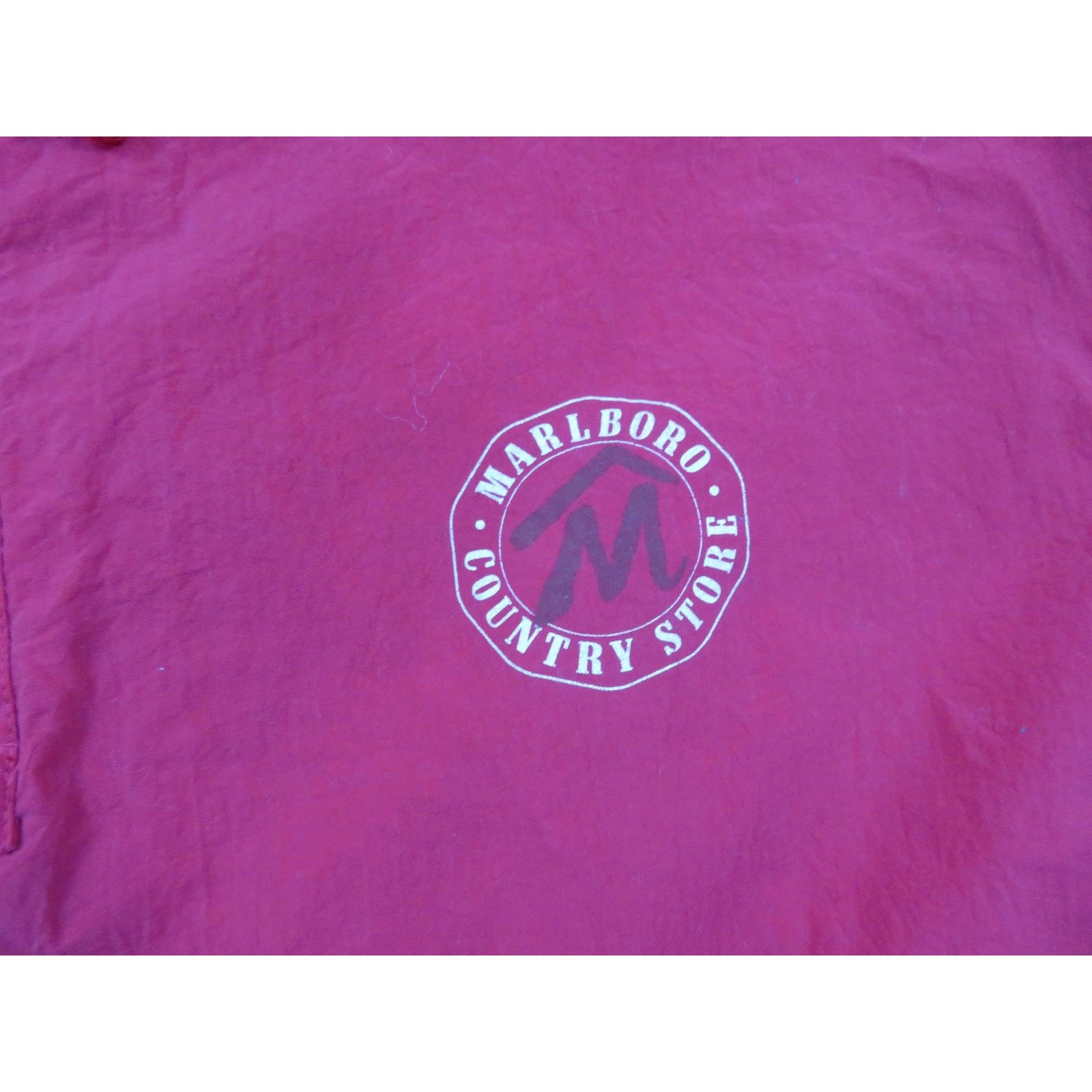 Marlboro Marlboro Country Store Red Pullover Windbreaker Hooded Sz XL Size US XL / EU 56 / 4 - 5 Thumbnail