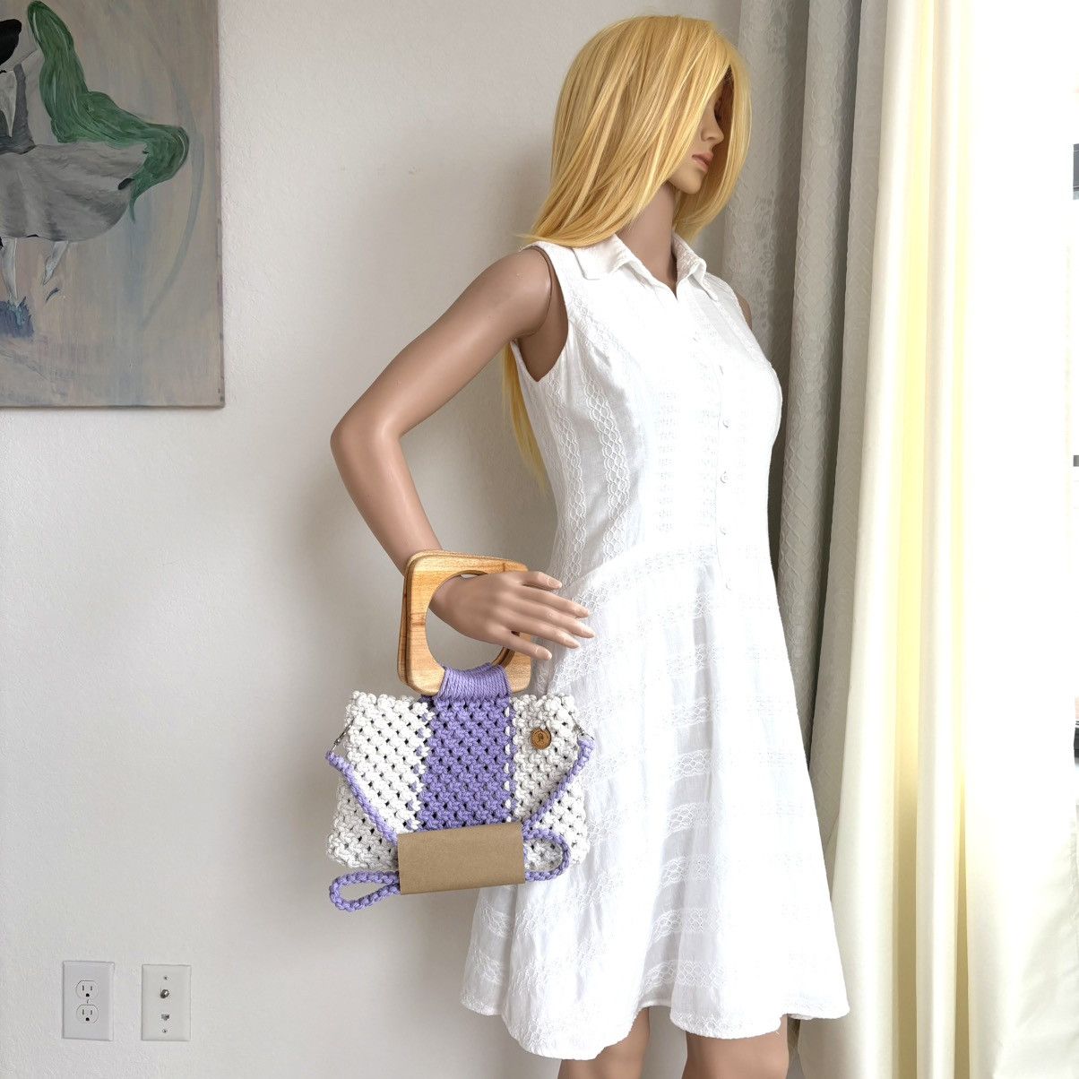 Other Handcrafted Macrame Crossbody/Handbag Size ONE SIZE - 8 Thumbnail