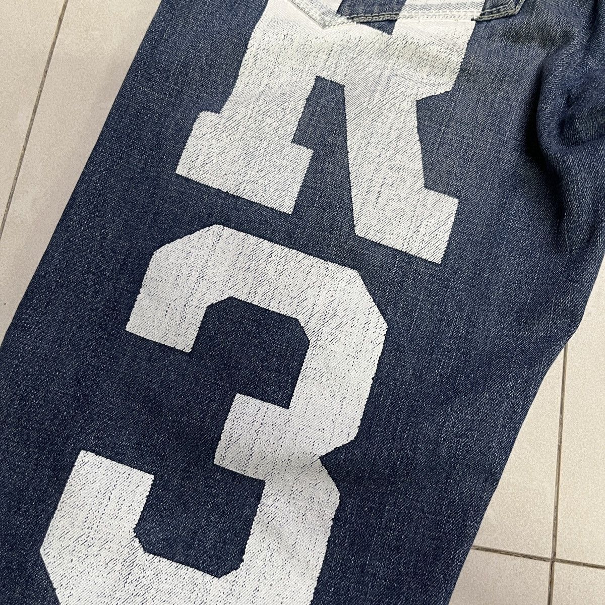 If Six Was Nine × Japanese Brand × PPFM Real B Voice Baggy Printed Jeans Size US 31 - 10 Thumbnail