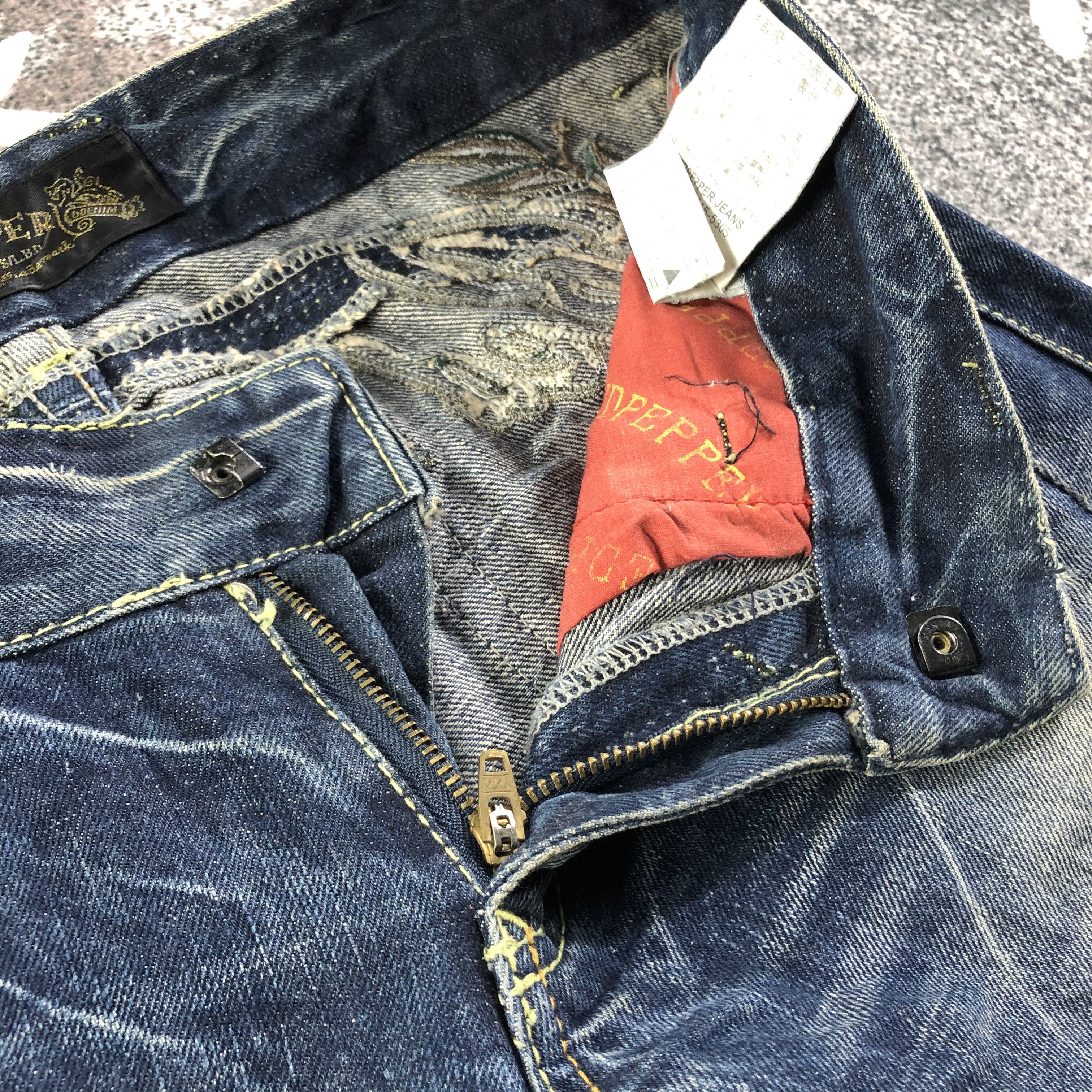 Japanese Brand Red Pepper Faded Blue Flared Jeans KJ2053 Size 26" / US 2 / IT 38 - 8 Thumbnail