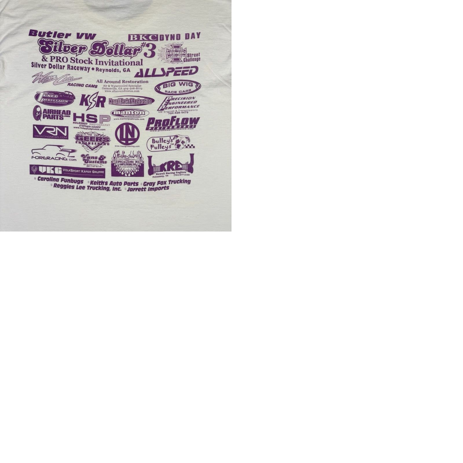 Fruit Of The Loom VINTAGE Hot Rod Car Promo T Shirt White Double Sided Adult XL 2000s Size US XL / EU 56 / 4 - 9 Thumbnail