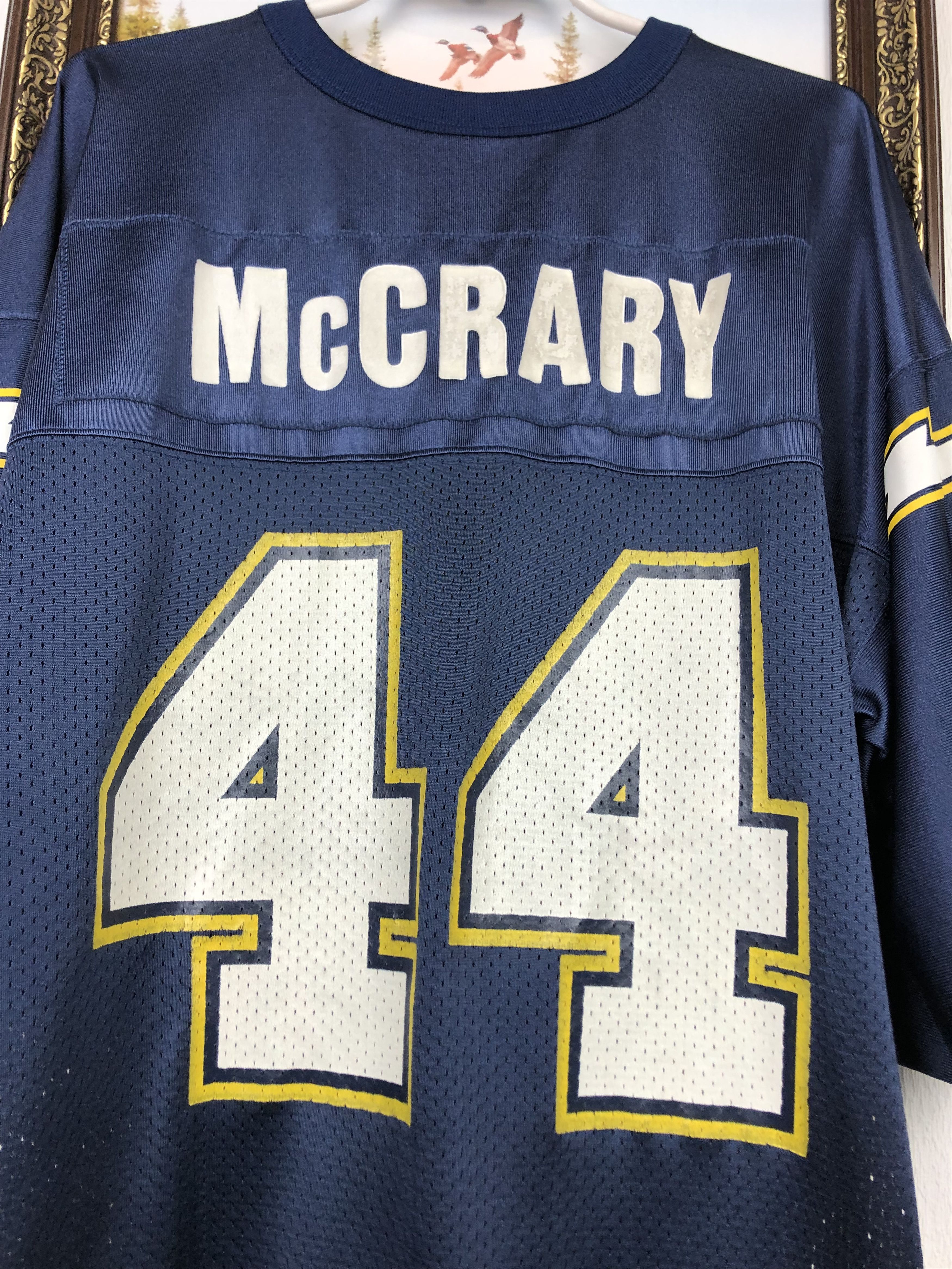 NFL Vintage 90's Nike San Diego Chargers #44 Mc Crary Jersey NFL Size US XXL / EU 58 / 5 - 7 Thumbnail