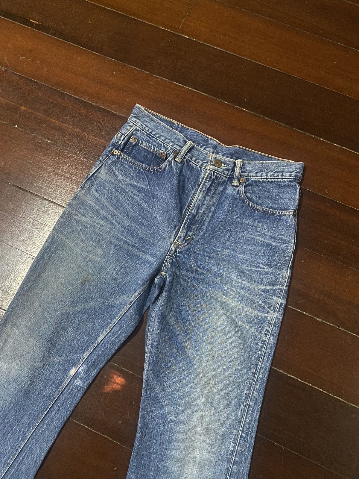 Warehouse Fire 🔥 vintage inspired 50s WAREHOUSE gripper zipper denim Size US 31 - 6 Thumbnail