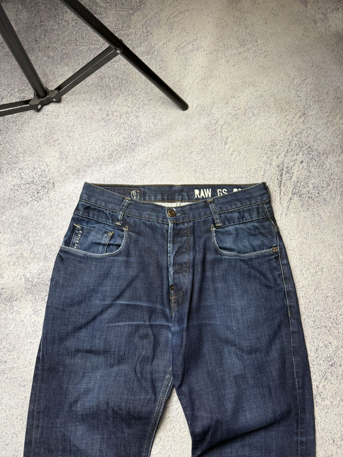 G-Star Vintage G Star Raw Denim Streetwear Jeans Japanese Y2K 30 Size US 31 - 15 Thumbnail