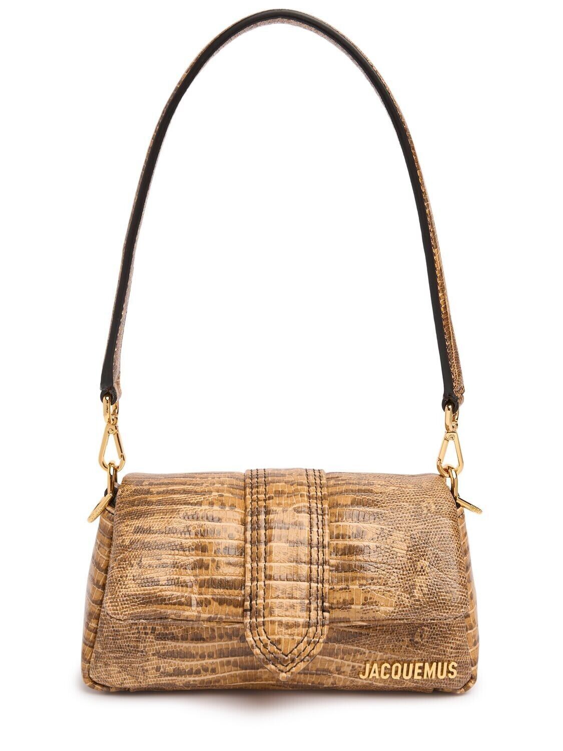 Jacquemus JACQUEMUS Small Bambino Beige Embossed Shoulder Bag Size ONE SIZE - 6 Thumbnail