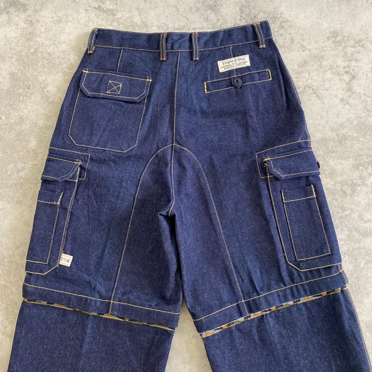 Triple 5 Soul VTG Y2K Triple 5 Soul Convertible Cargo Baggy Jeans Size US 30 / EU 46 - 11 Thumbnail